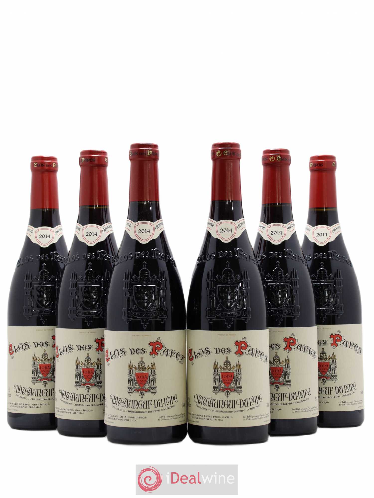 Châteauneuf-du-Pape Clos des Papes - Paul Avril 2014 - Lot de 6 bouteilles - 0