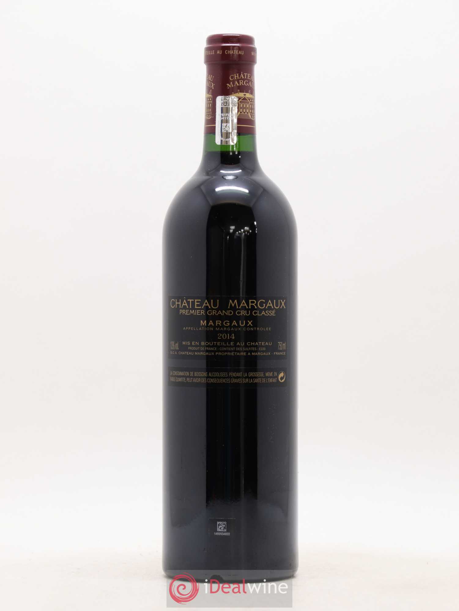 Château Margaux 1er Grand Cru Classé 2014 - Lot de 1 bouteille - 2