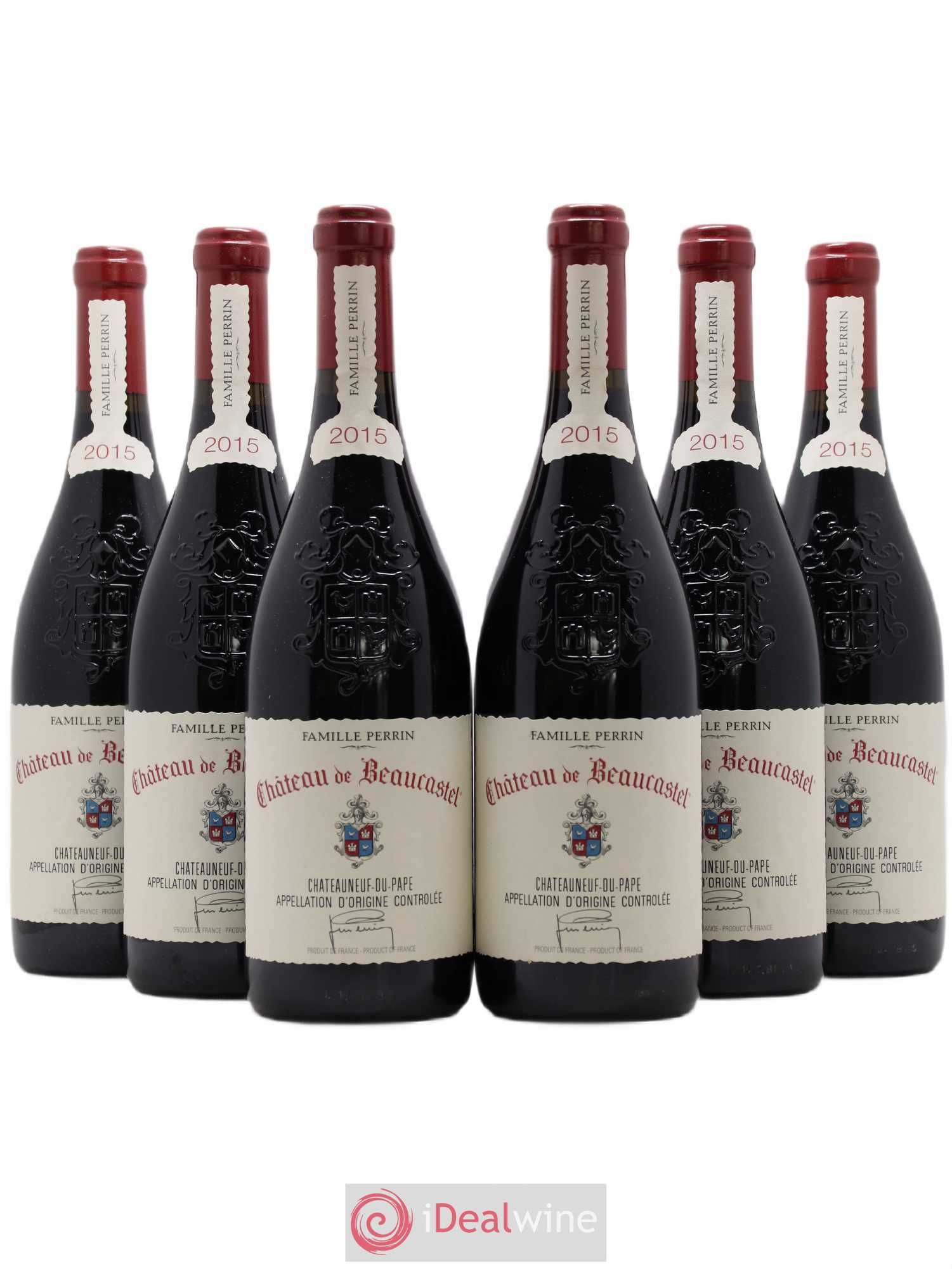 Châteauneuf-du-Pape Château de Beaucastel Famille Perrin 2015 - Lot de 6 bouteilles - 0