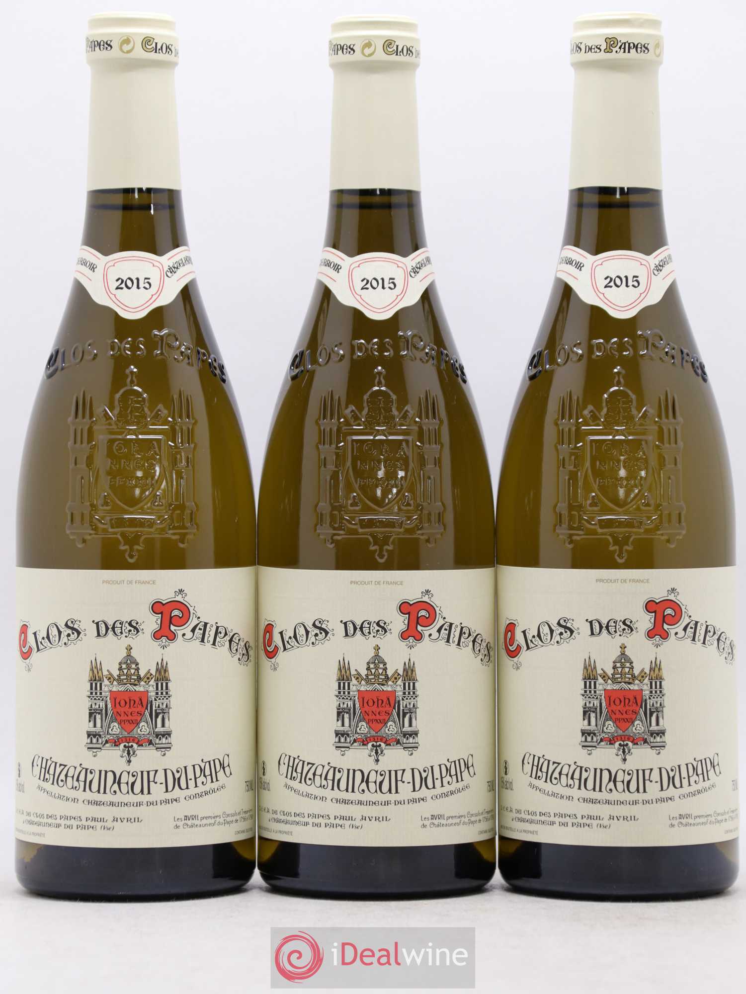 Châteauneuf-du-Pape Clos des Papes - Paul Avril 2015 - Lot de 6 bouteilles - 1