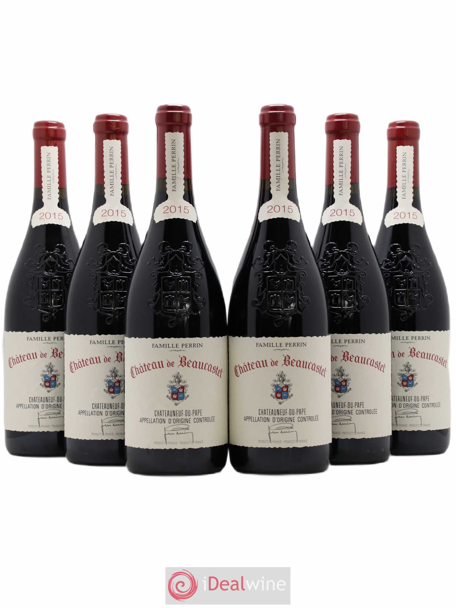 Châteauneuf-du-Pape Château de Beaucastel Famille Perrin 2015 - Lot de 6 bouteilles - 0