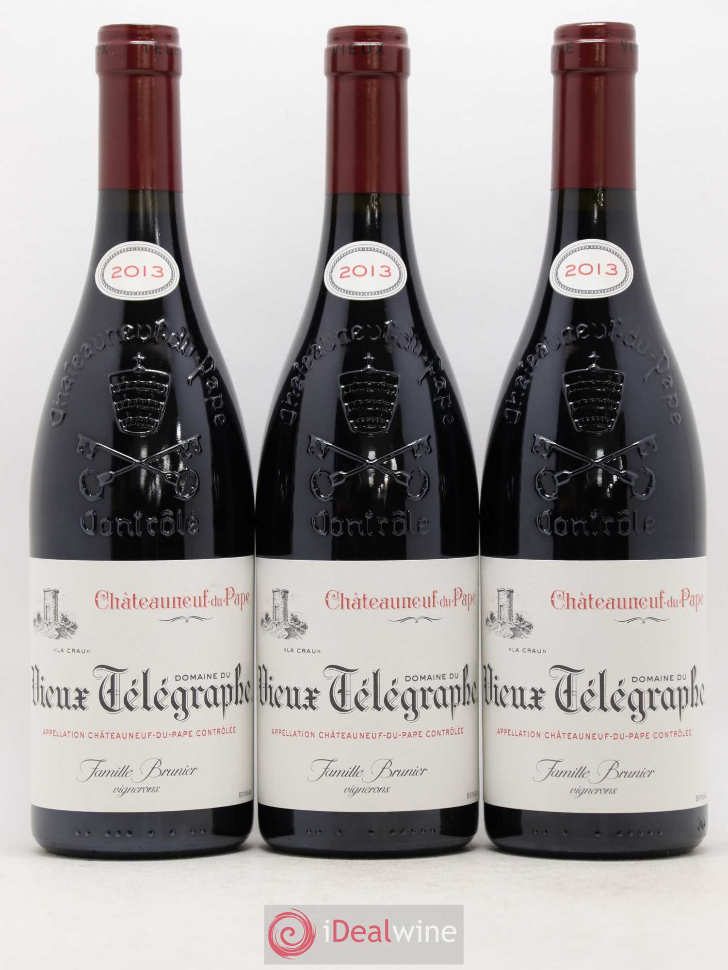 Châteauneuf-du-Pape Vieux Télégraphe (Domaine du) Vignobles Brunier 2013 - Lot de 6 bouteilles - 2