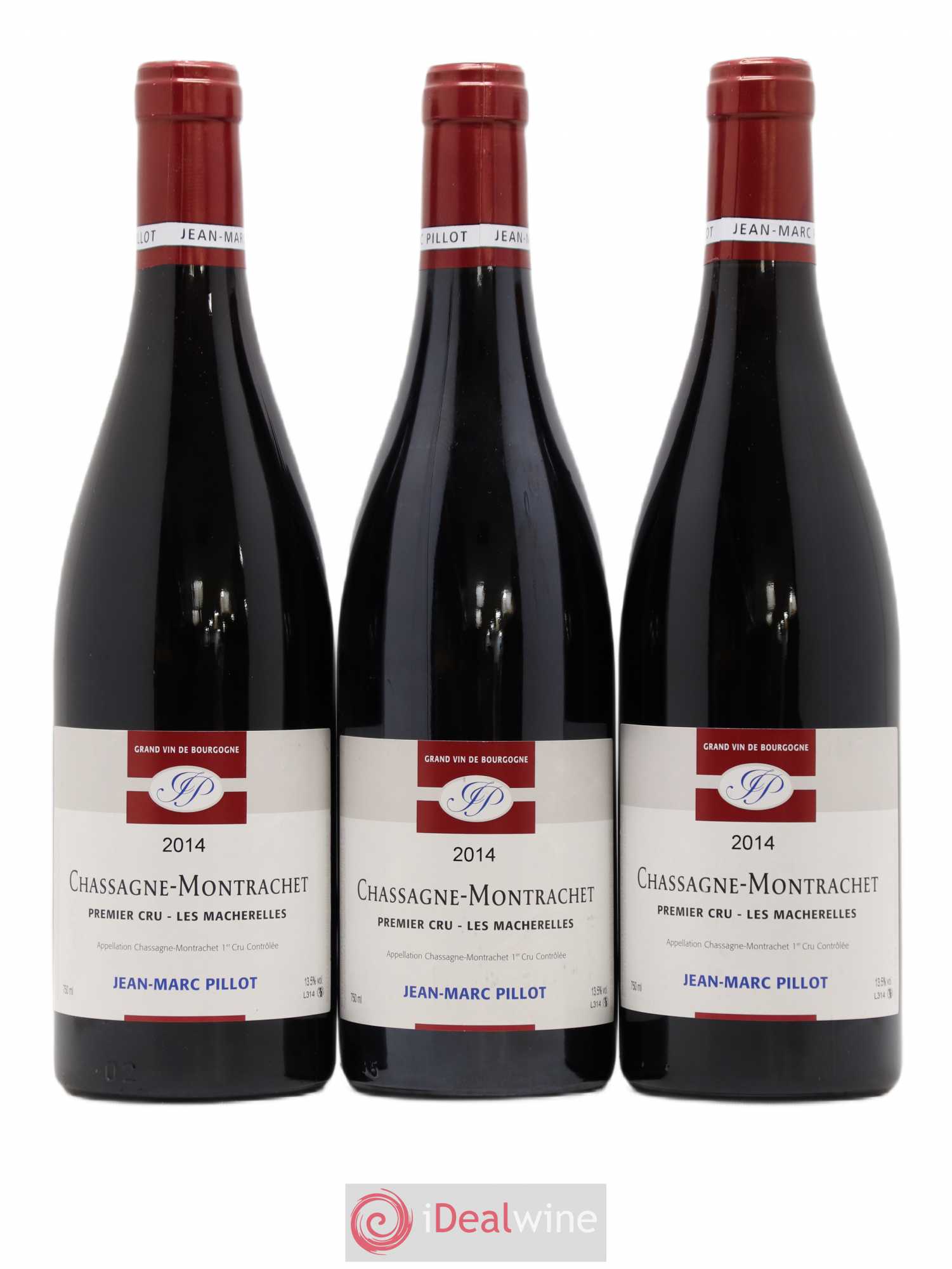 Chassagne-Montrachet 1er Cru Les Macherelles Jean Marc Pillot 2014 - Posten von 3 Flaschen - 0