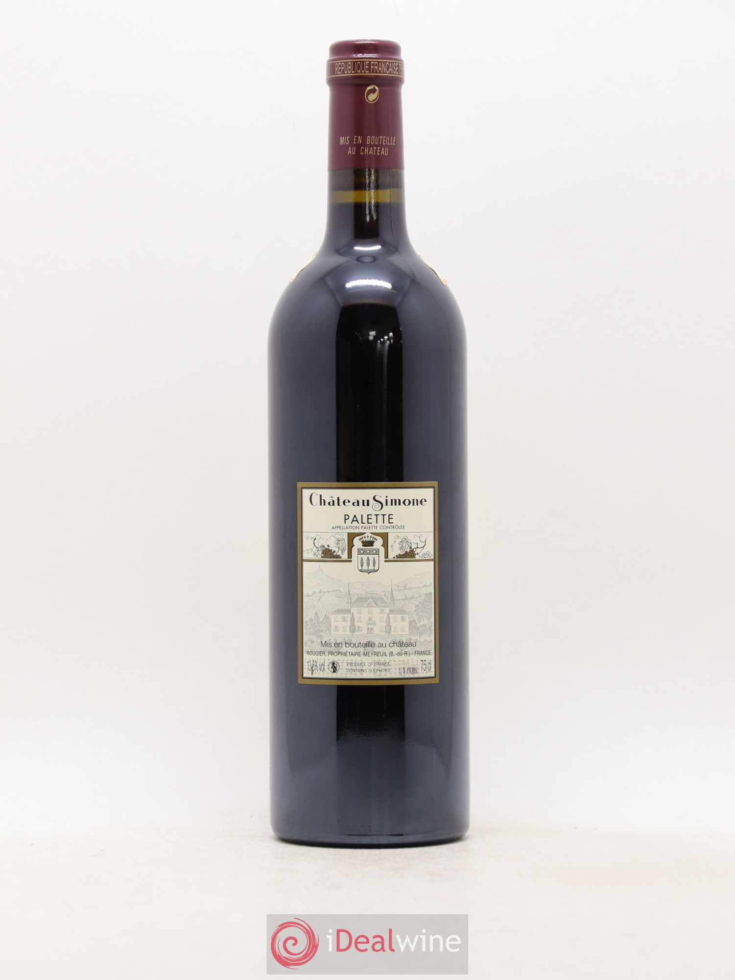 Palette Château Simone Famille Rougier 2012 - Posten von 1 Flasche - 1