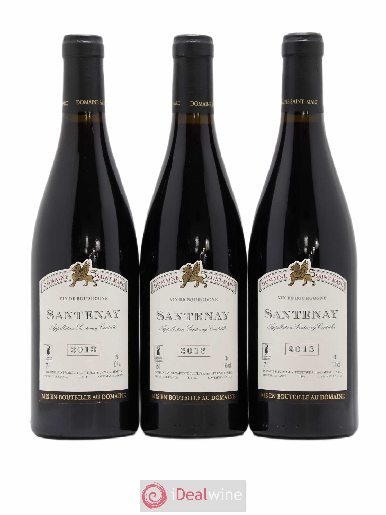 Santenay Domaine Saint Marc (sans prix de réserve) 2013 - Posten von 3 Flaschen - 0