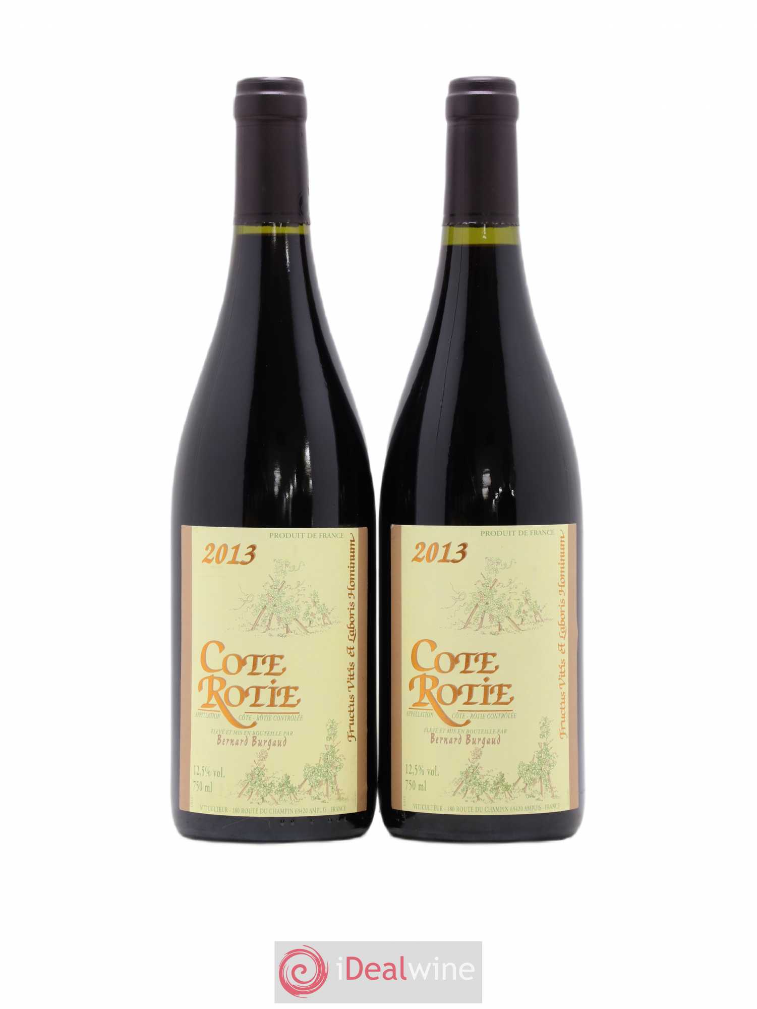 Côte-Rôtie Bernard Burgaud 2013 - Lot de 2 bouteilles - 0