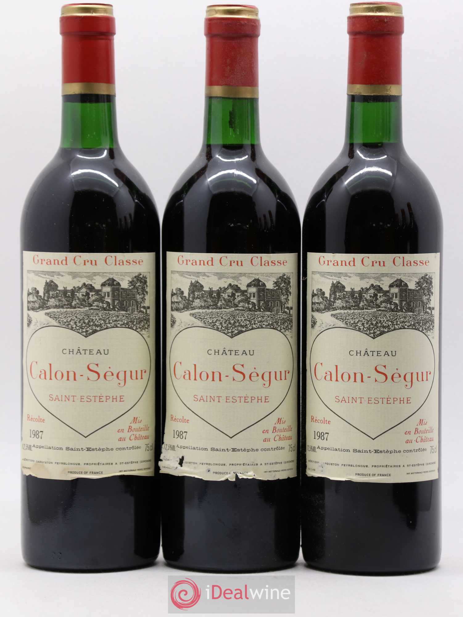 Château Calon Ségur 3ème Grand Cru Classé 1987 - Lot de 12 bouteilles - 2
