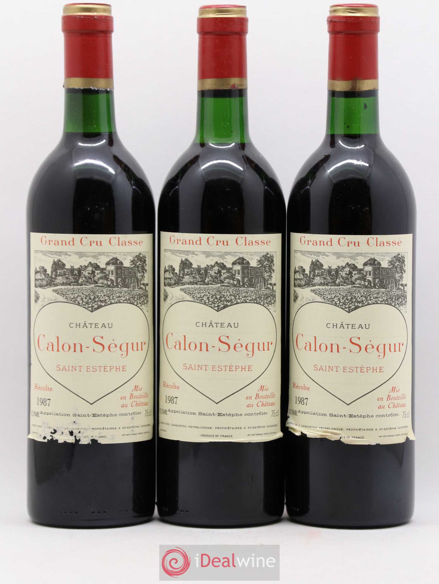 Château Calon Ségur 3ème Grand Cru Classé 1987 - Lot de 12 bouteilles - 3