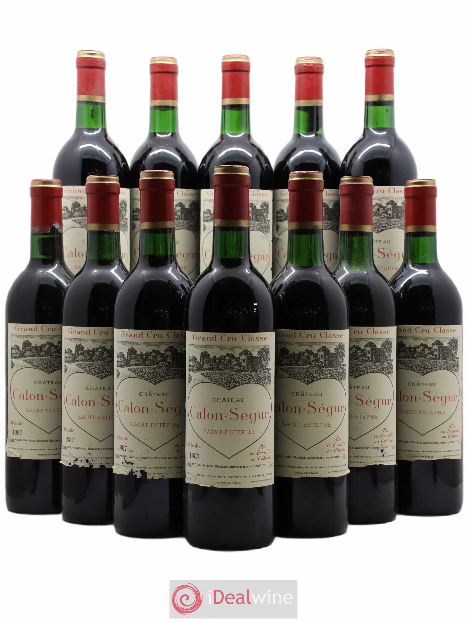 Château Calon Ségur 3ème Grand Cru Classé 1987 - Lot de 12 bouteilles - 0