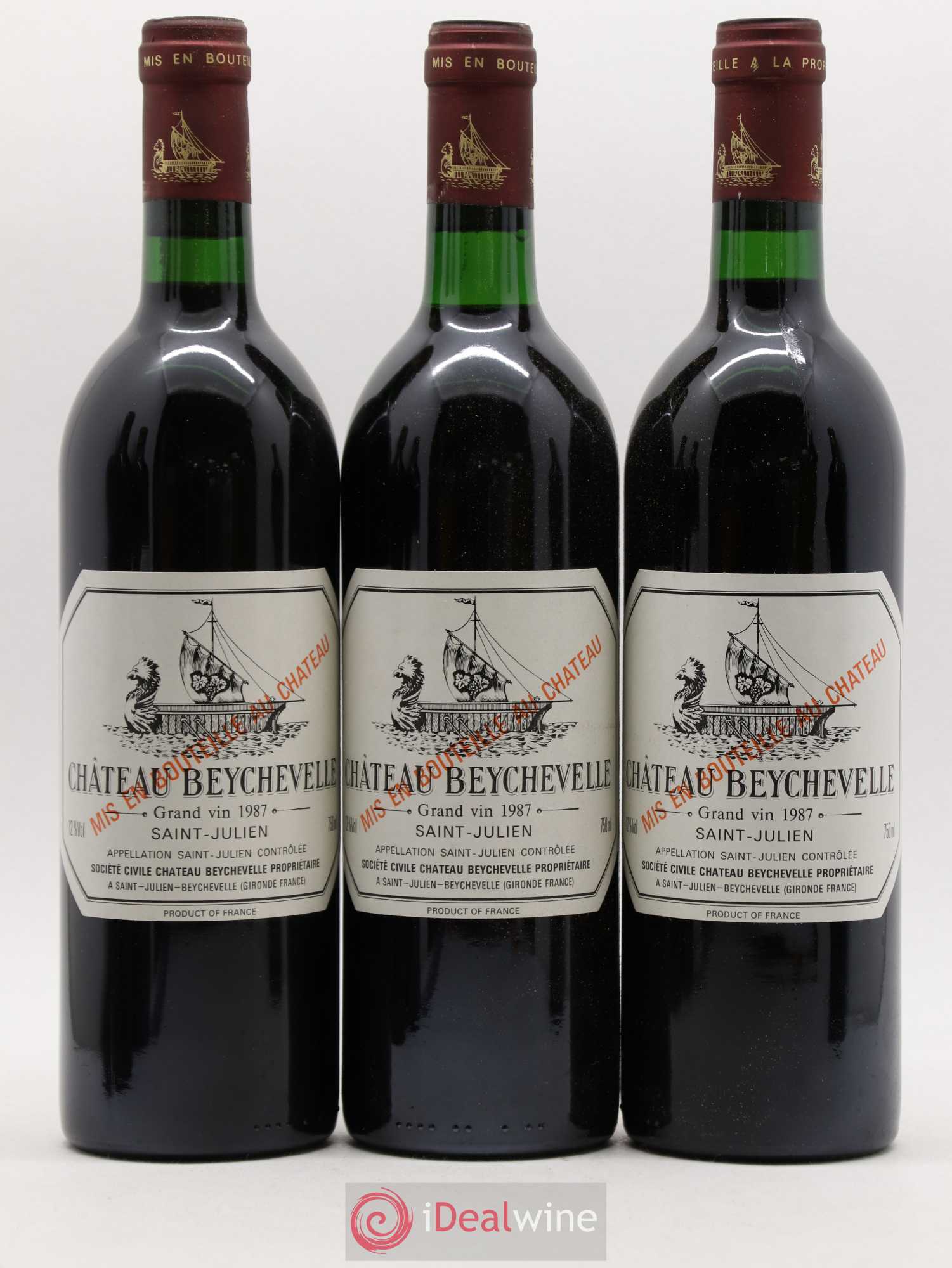 Château Beychevelle 4ème Grand Cru Classé 1987 - Lot de 6 bouteilles - 2