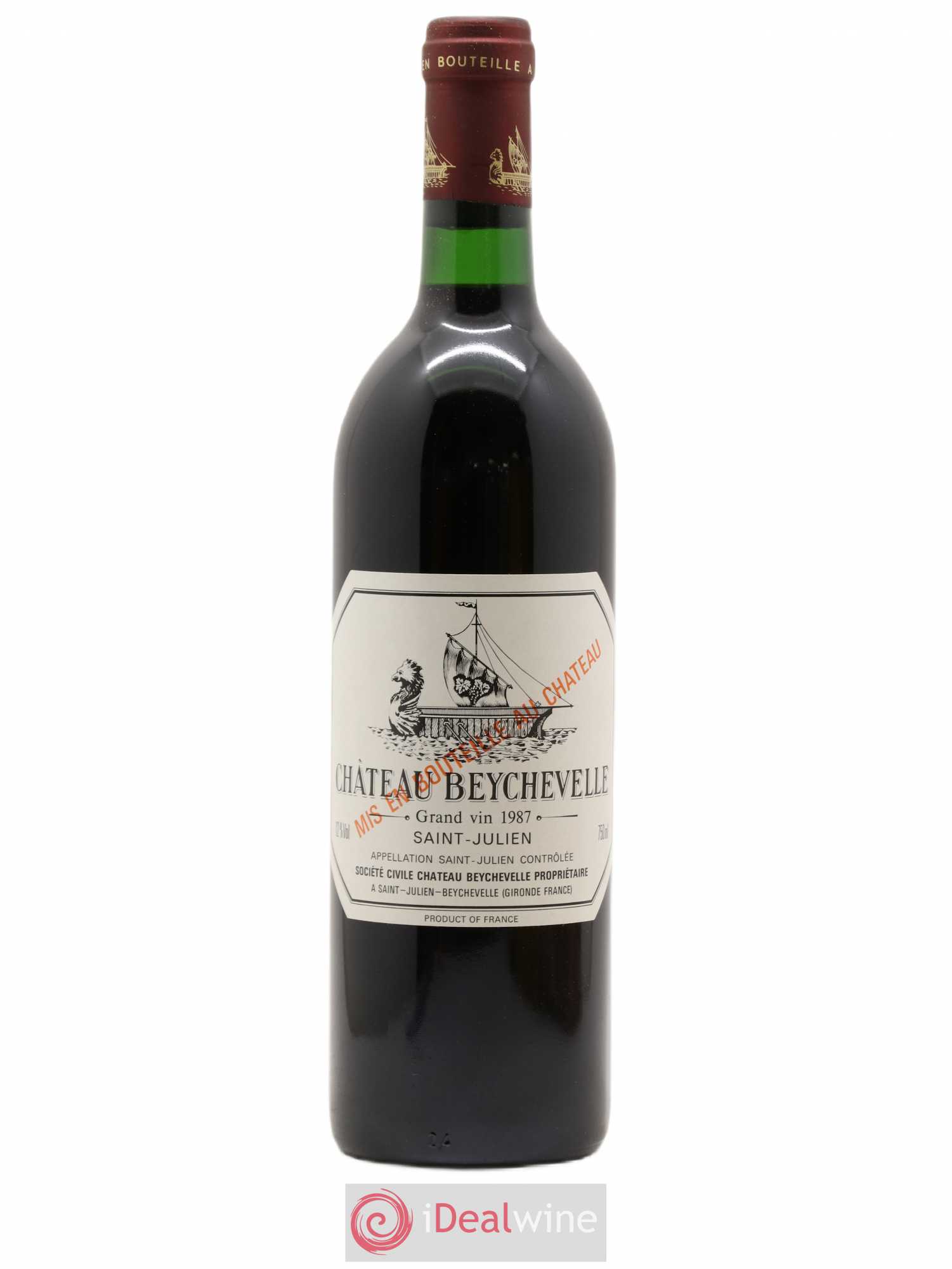 Château Beychevelle 4ème Grand Cru Classé 1987 - Lot de 1 bouteille - 0