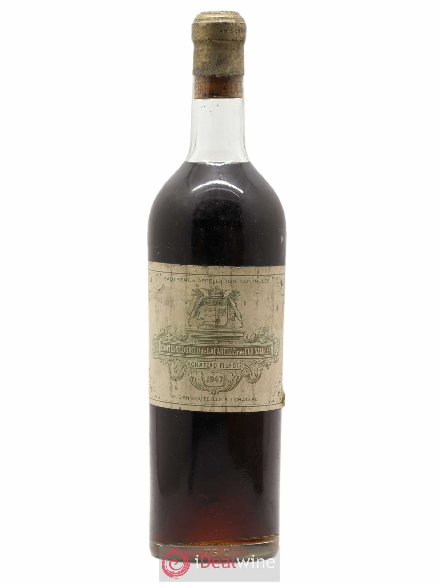 Château Filhot 2ème Grand Cru Classé 1947 - Lotto di 1 bottiglia - 0