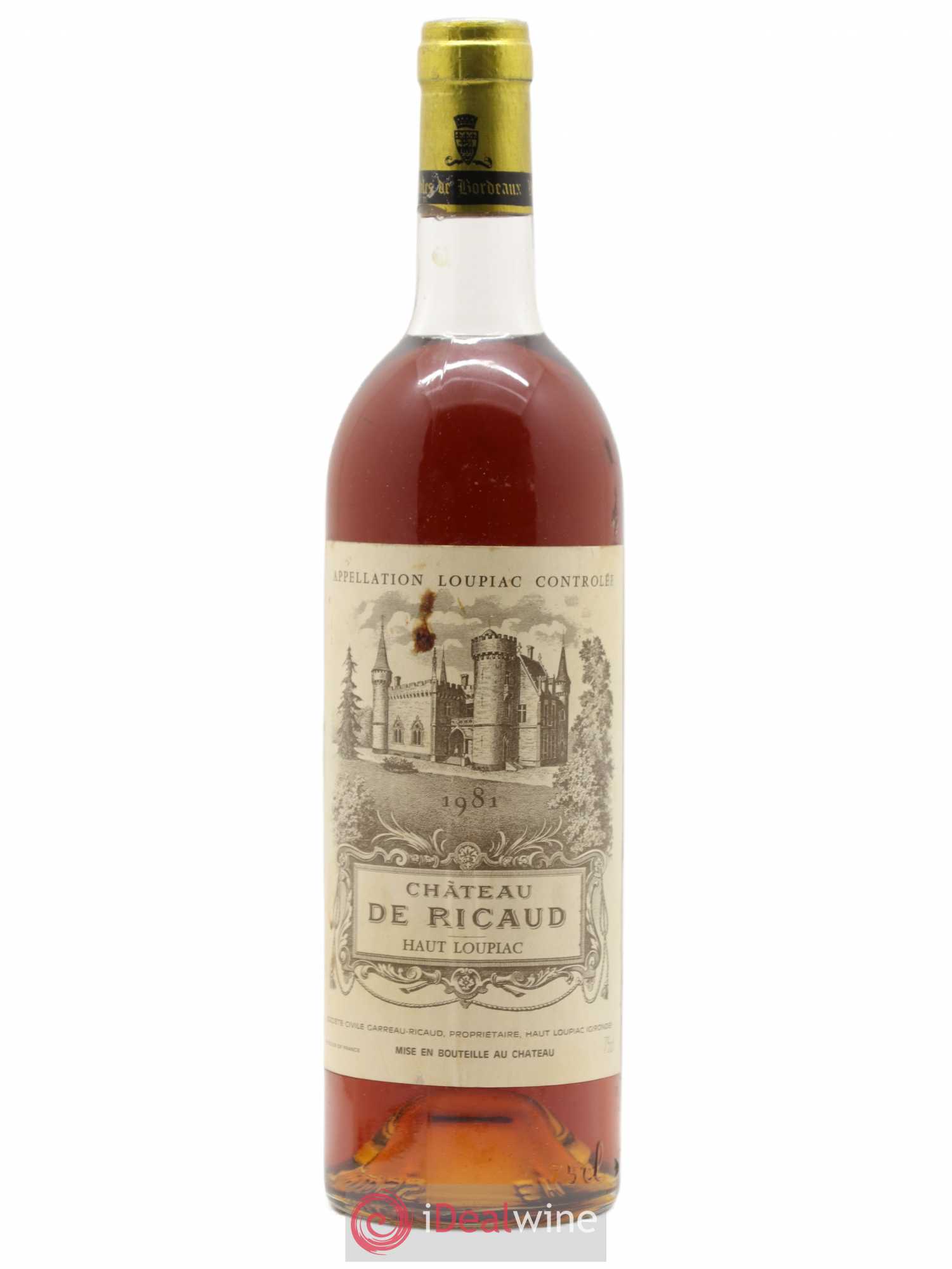Loupiac Château de Ricaud 1981 - Posten von 1 Flasche - 0