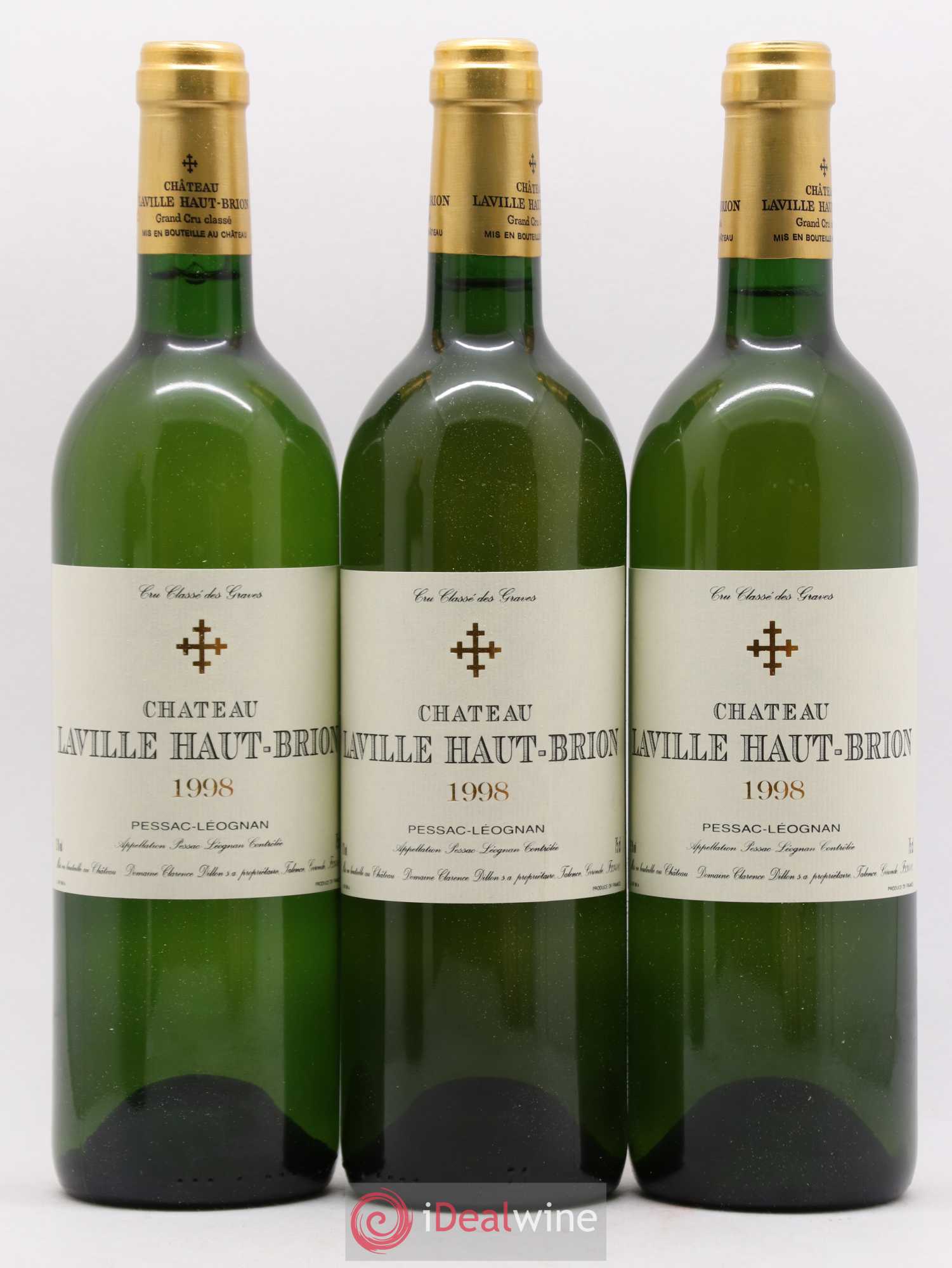 Château Laville Haut-Brion Cru Classé de Graves 1998 - Lot de 12 bouteilles - 1