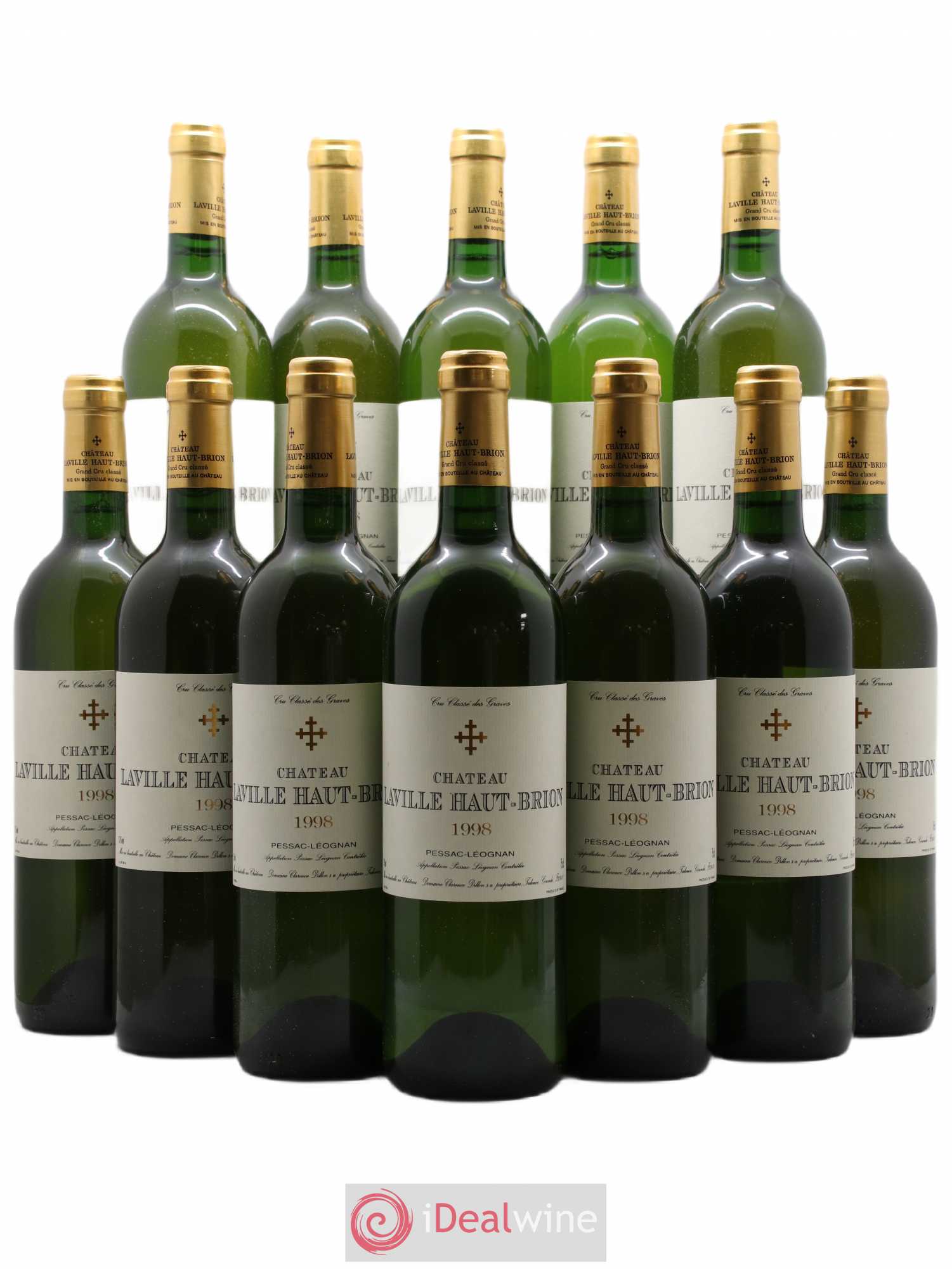 Château Laville Haut-Brion Cru Classé de Graves 1998 - Lot de 12 bouteilles - 0