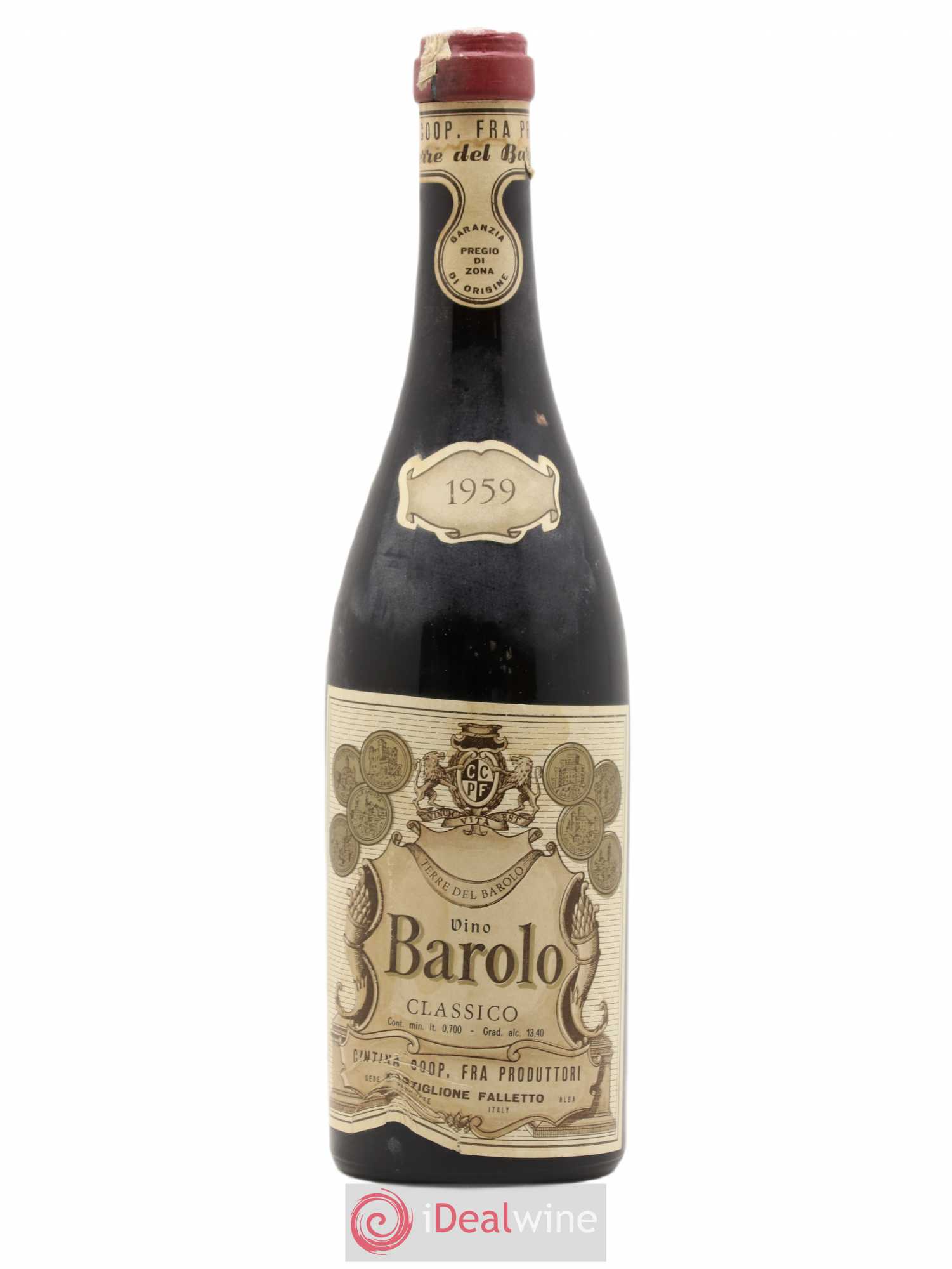 Barolo Classico Terre del Barolo 1959 - Lot de 1 bouteille - 0