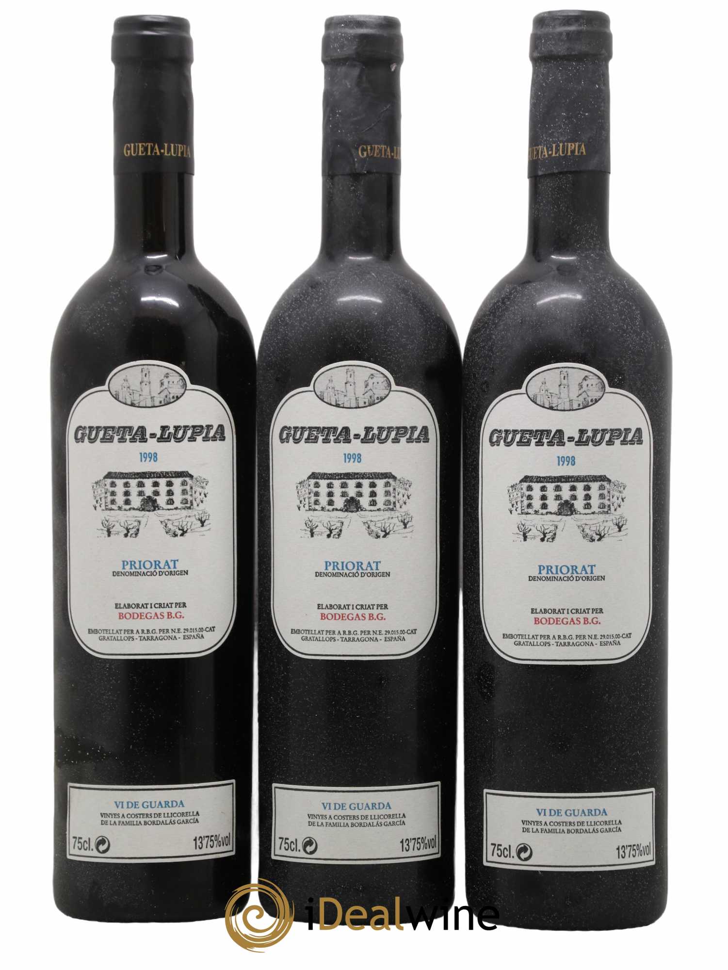 Priorat DOCA Gueta-Lupia Bordalas Garcia 1998 - Lot de 6 bouteilles - 2