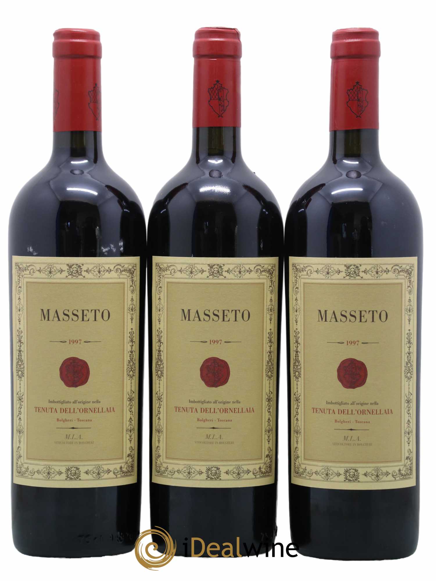 Toscana IGT Tenuta Dell'Ornellaia Masseto Frescobaldi 1997 - Lot de 3 bouteilles - 0