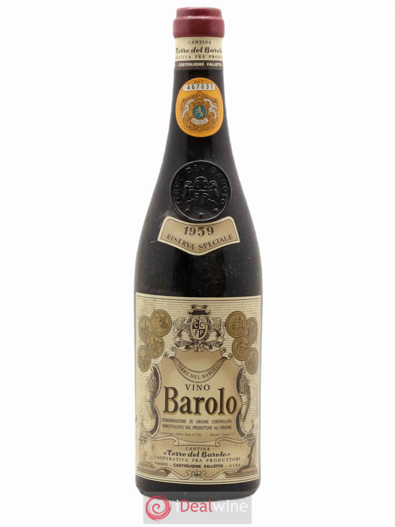 Barolo Riserva Speciale Cantina Terre del Barolo 1959 - Posten von 1 Flasche - 0