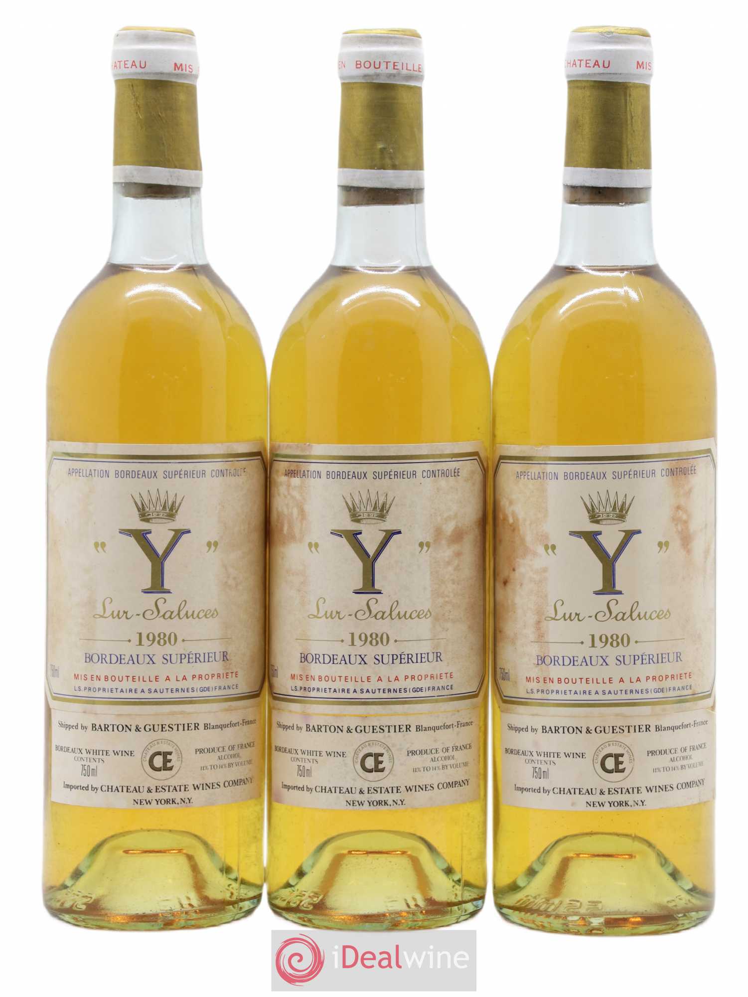 Y de Yquem 1980 - Lot de 3 bouteilles - 0