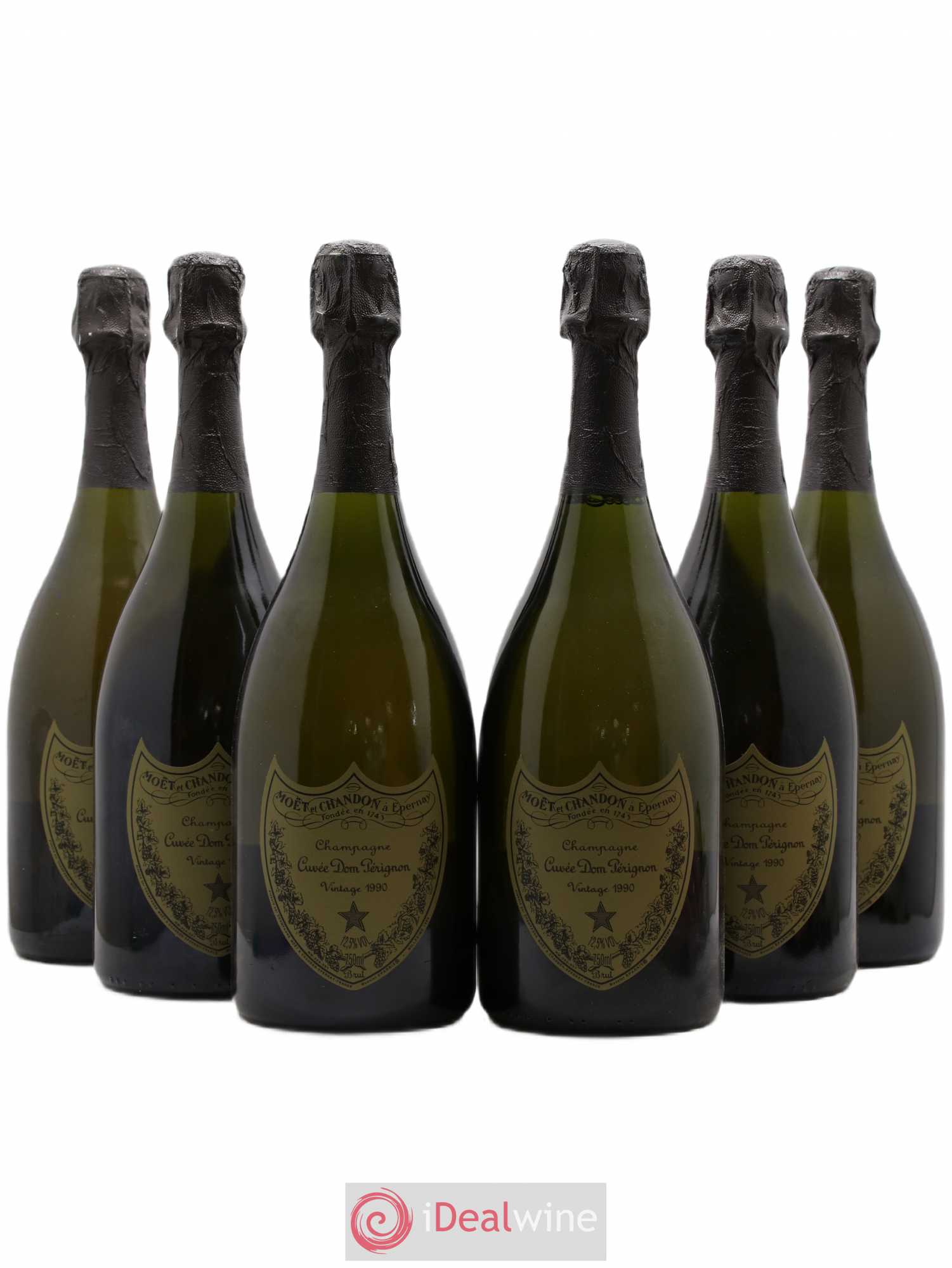 Brut Dom Pérignon 1990 - Lot de 6 bouteilles - 0