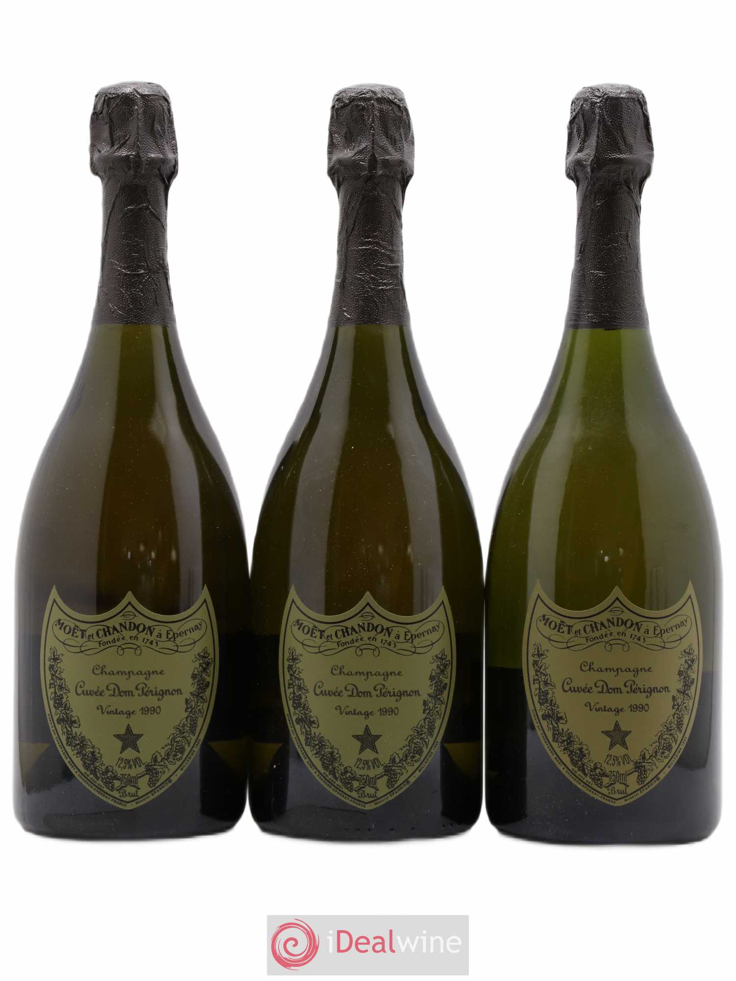 Brut Dom Pérignon 1990 - Lot de 3 bouteilles - 0