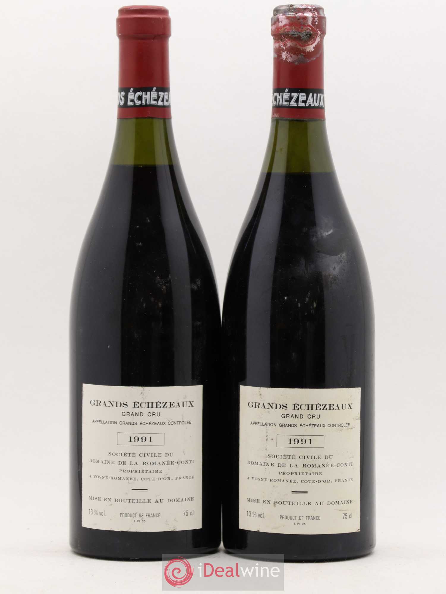 Grands-Echezeaux Grand Cru Domaine de la Romanée-Conti 1991 - Lot de 2 bouteilles - 1