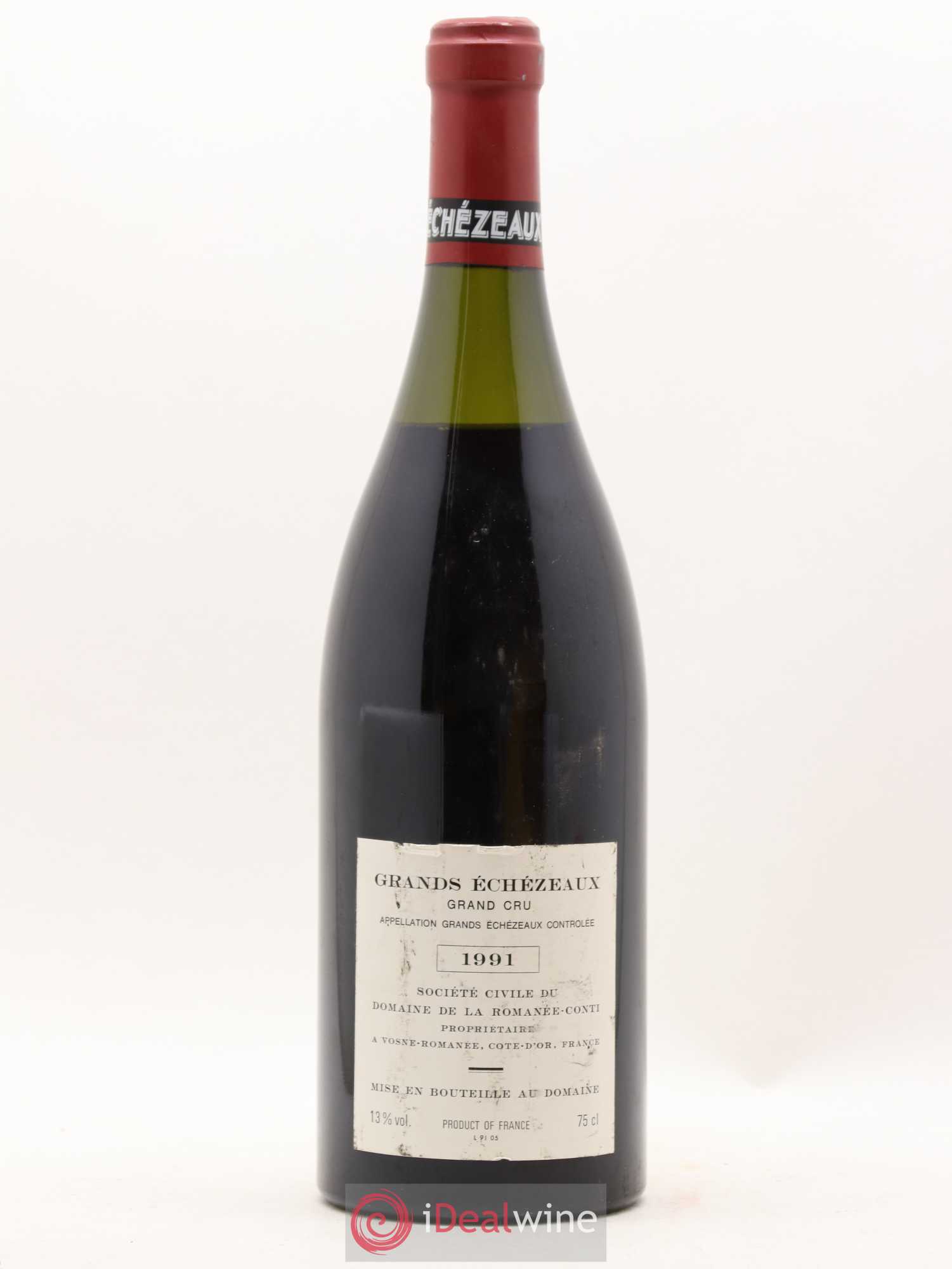 Grands-Echezeaux Grand Cru Domaine de la Romanée-Conti 1991 - Lot de 1 bouteille - 1