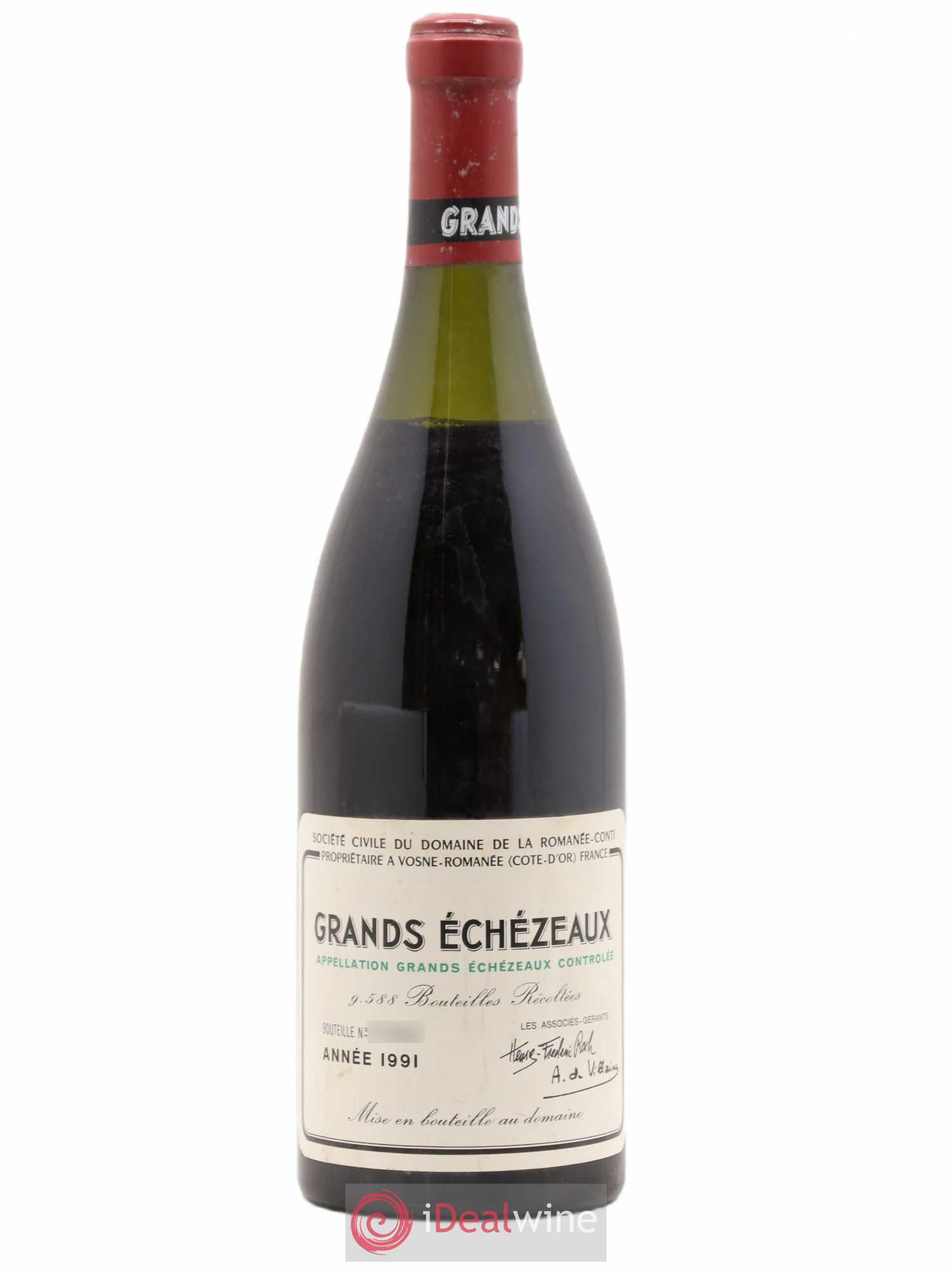 Grands-Echezeaux Grand Cru Domaine de la Romanée-Conti 1991 - Lot de 1 bouteille - 0