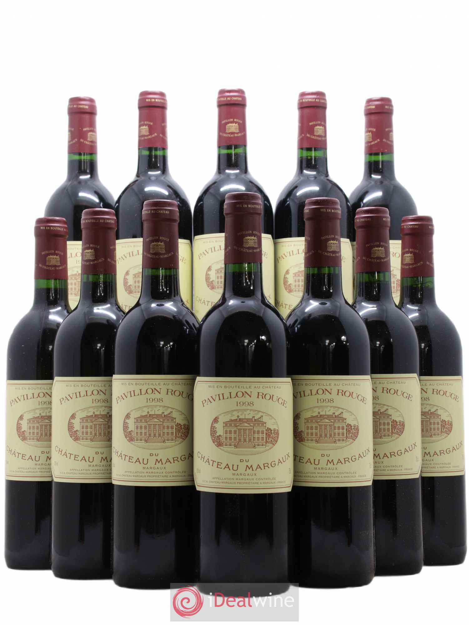 Pavillon Rouge du Château Margaux Second Vin 1998 - Lot de 12 bouteilles - 0