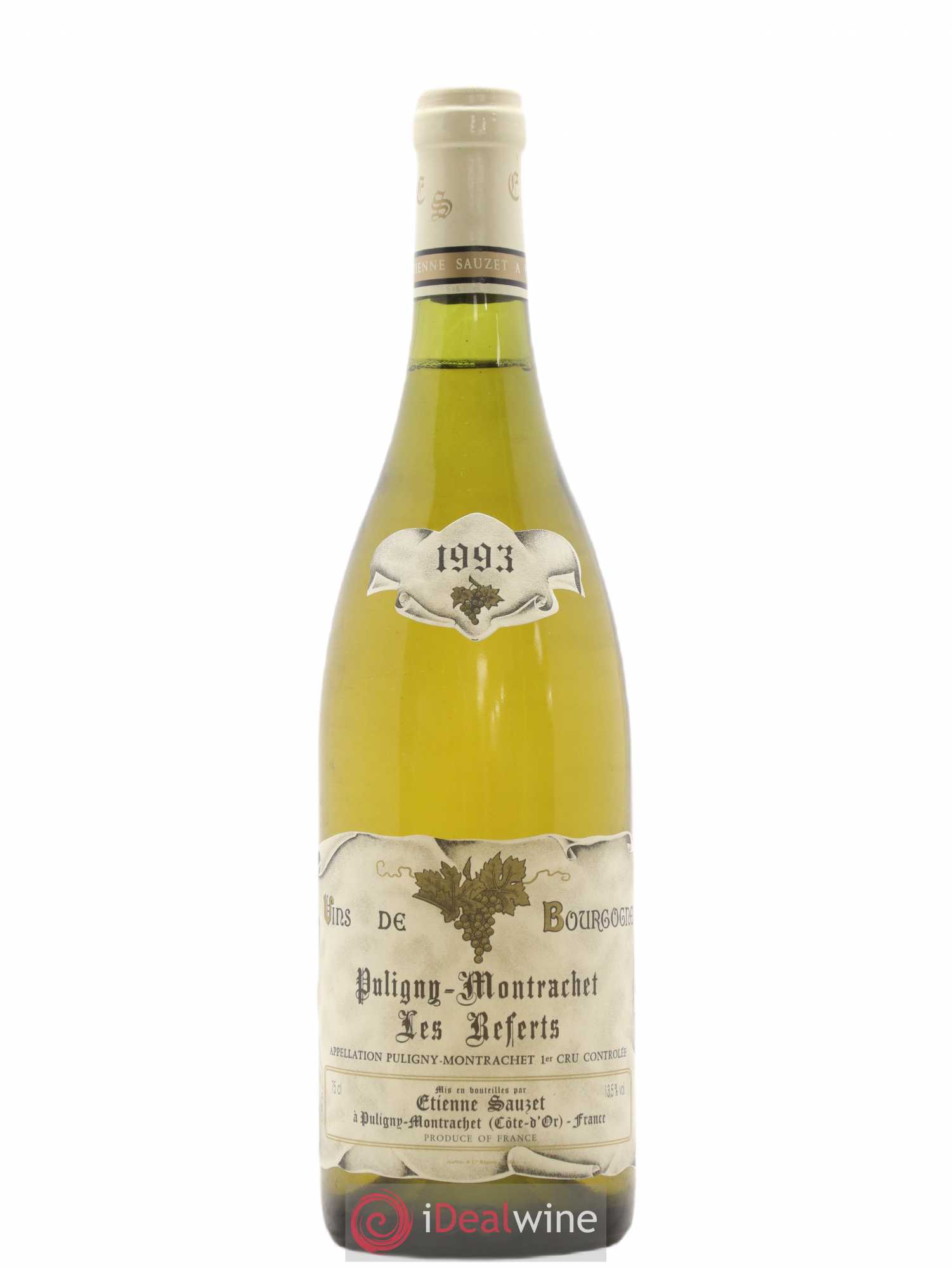 Puligny-Montrachet 1er Cru Les Referts Etienne Sauzet 1993 - Lot de 1 bouteille - 0