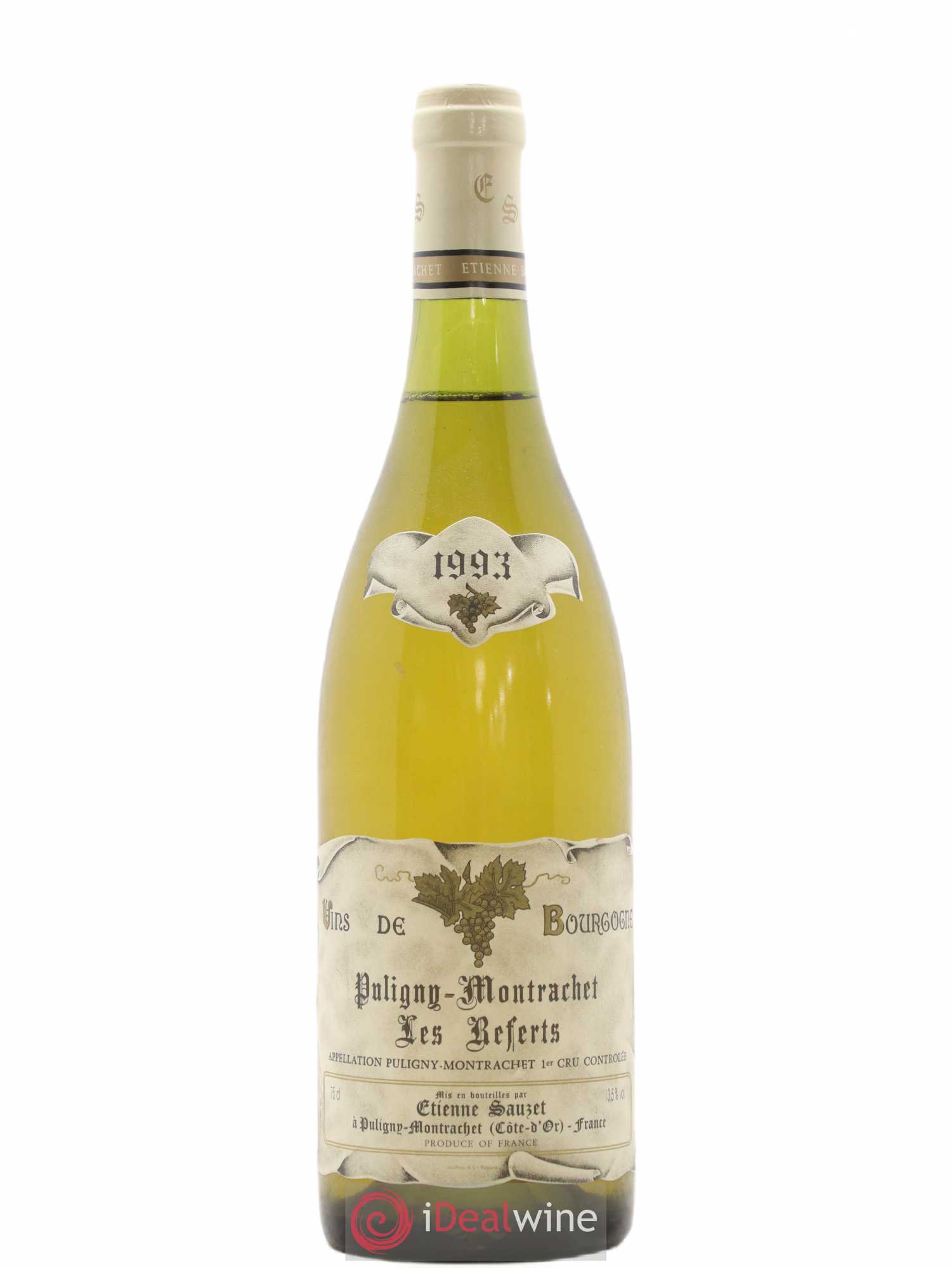 Puligny-Montrachet 1er Cru Les Referts Etienne Sauzet 1993 - Lot de 1 bouteille - 0