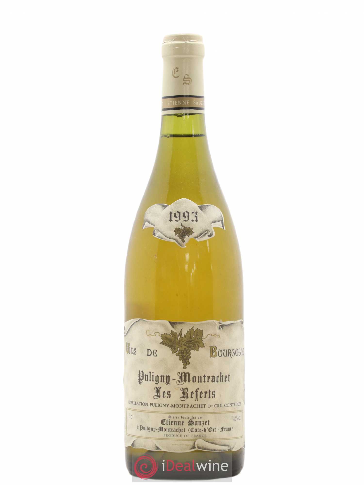 Puligny-Montrachet 1er Cru Les Referts Etienne Sauzet 1993 - Lot de 1 bouteille - 0