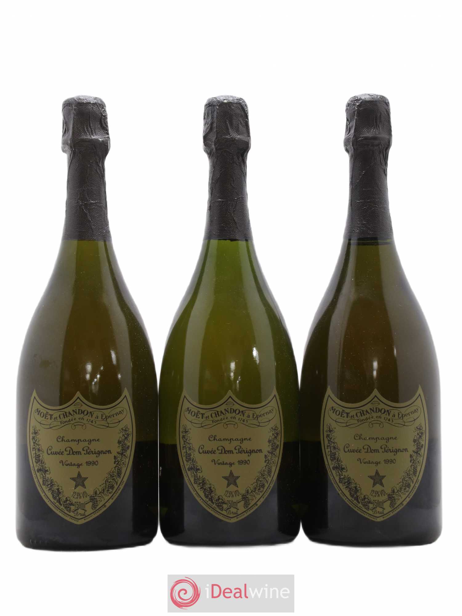 Brut Dom Pérignon 1990 - Lot de 3 bouteilles - 0