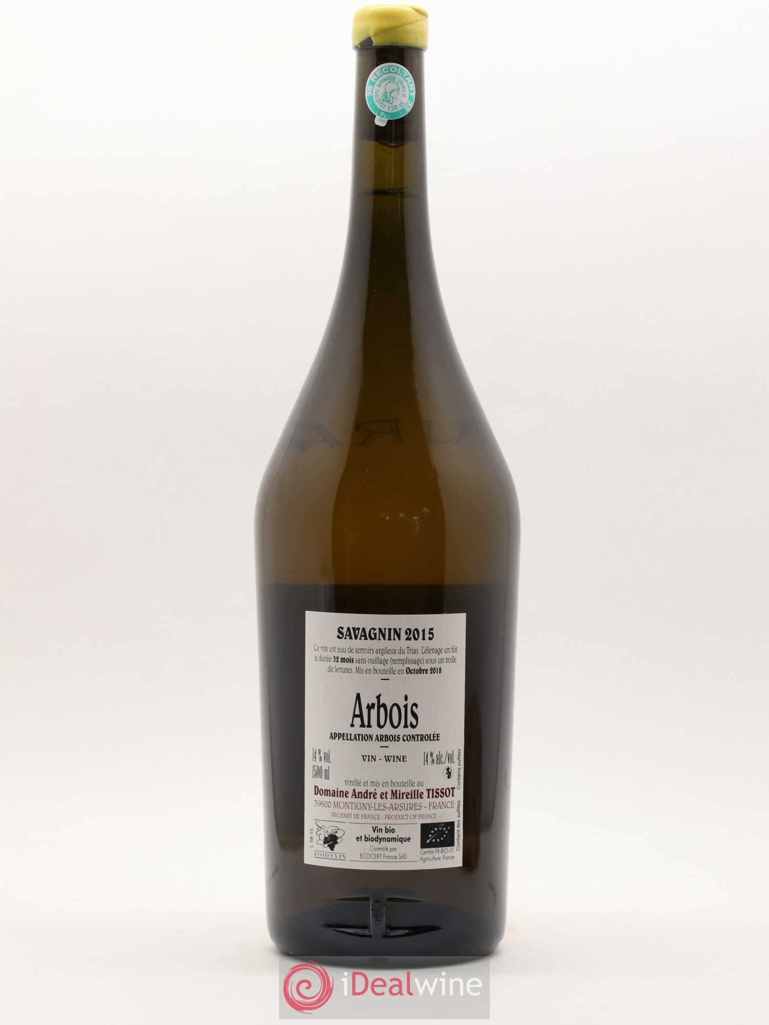 Arbois Savagnin Bénédicte et Stéphane Tissot 2015 - Lot de 1 magnum - 1