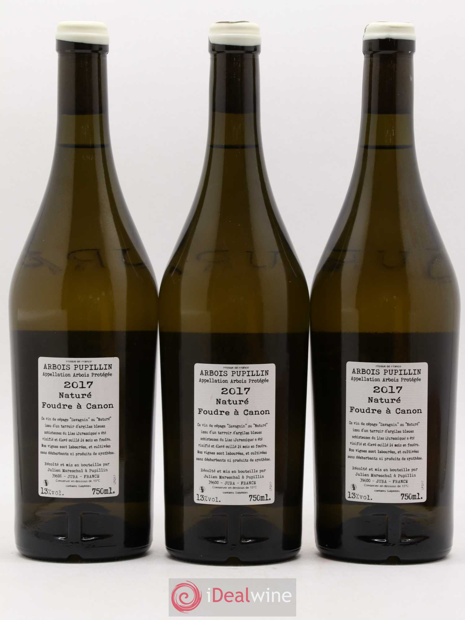 Arbois Pupillin Foudre à Canon Naturé Domaine de la Borde 2017 - Posten von 3 Flaschen - 1