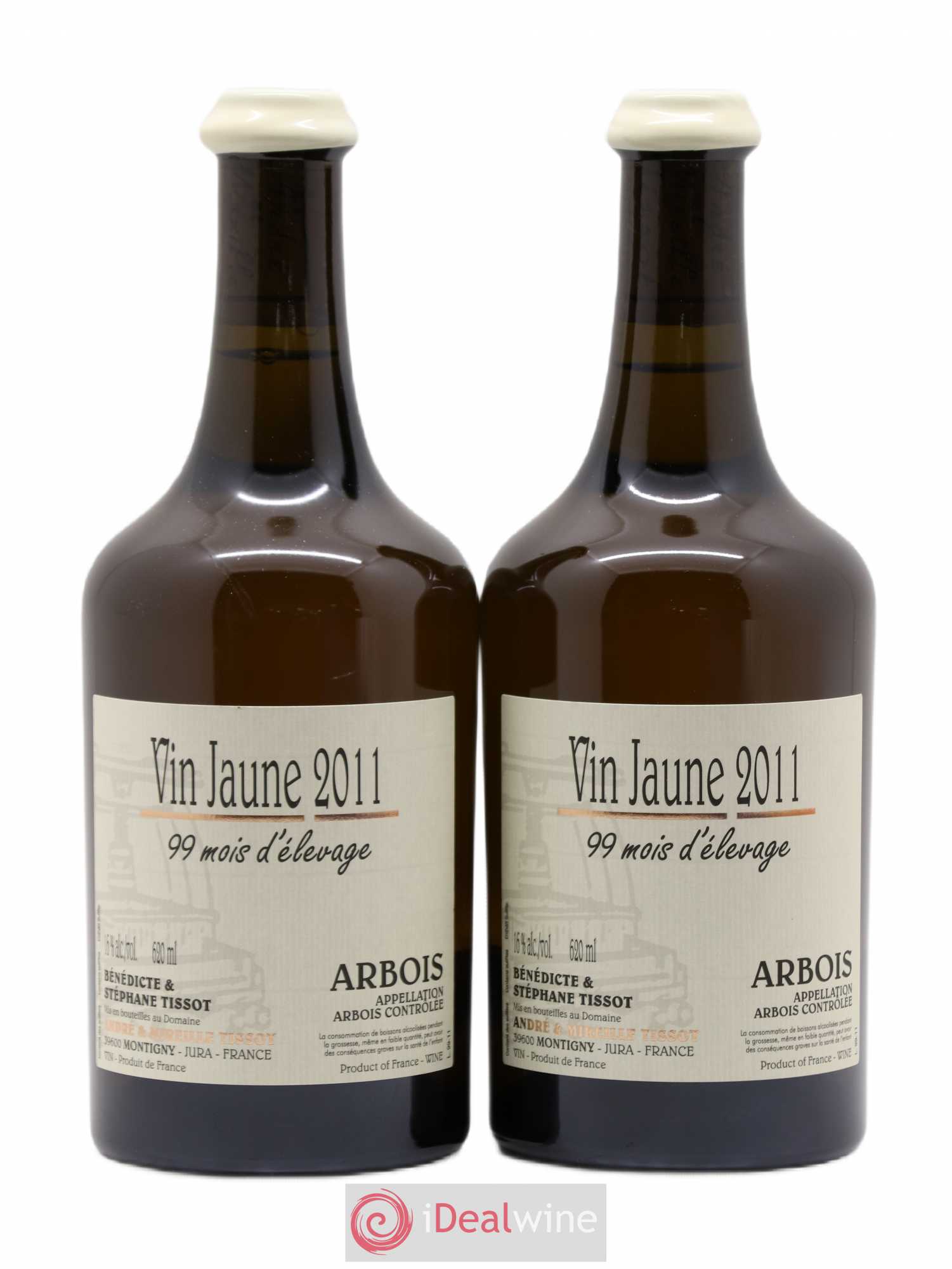 Arbois Vin Jaune 99 mois d'élevage Bénédicte et Stéphane Tissot 2011 - Posten von 2 Flaschen - 0