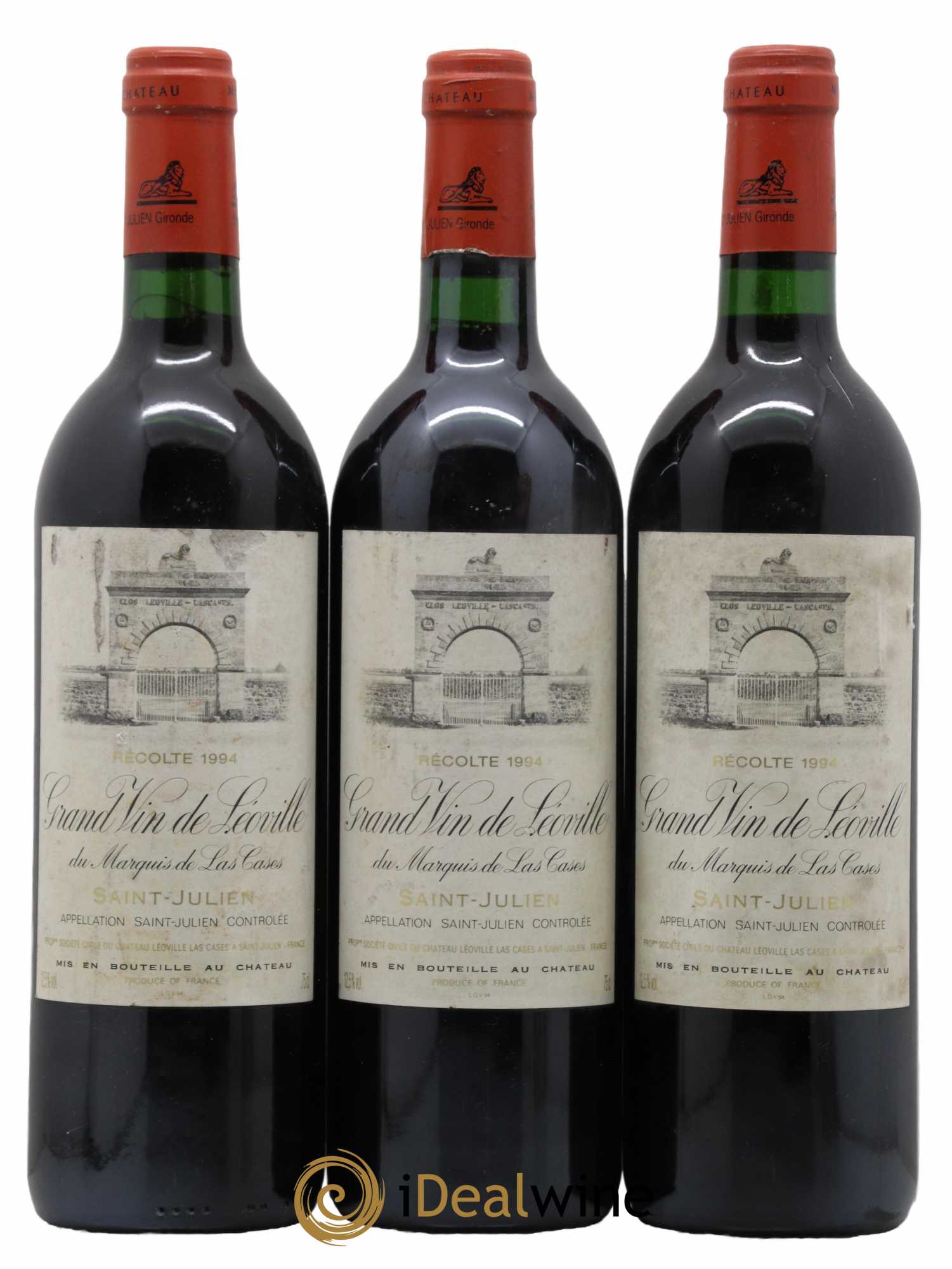 Château Léoville Las Cases 2ème Grand Cru Classé 1994 - Lot de 3 bouteilles - 0