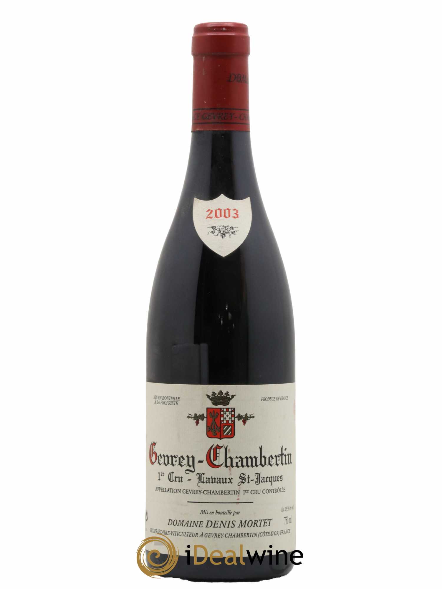 Gevrey-Chambertin 1er Cru Lavaux Saint Jacques Denis Mortet (Domaine) 2003 - Lot de 1 bouteille - 0