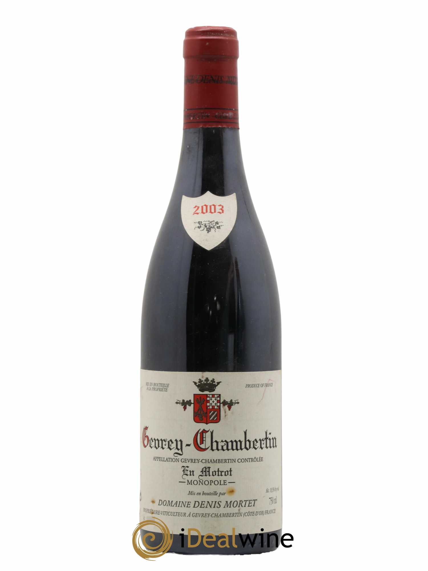 Gevrey-Chambertin En Motrot Denis Mortet (Domaine) 2003 - Lot de 1 bouteille - 0