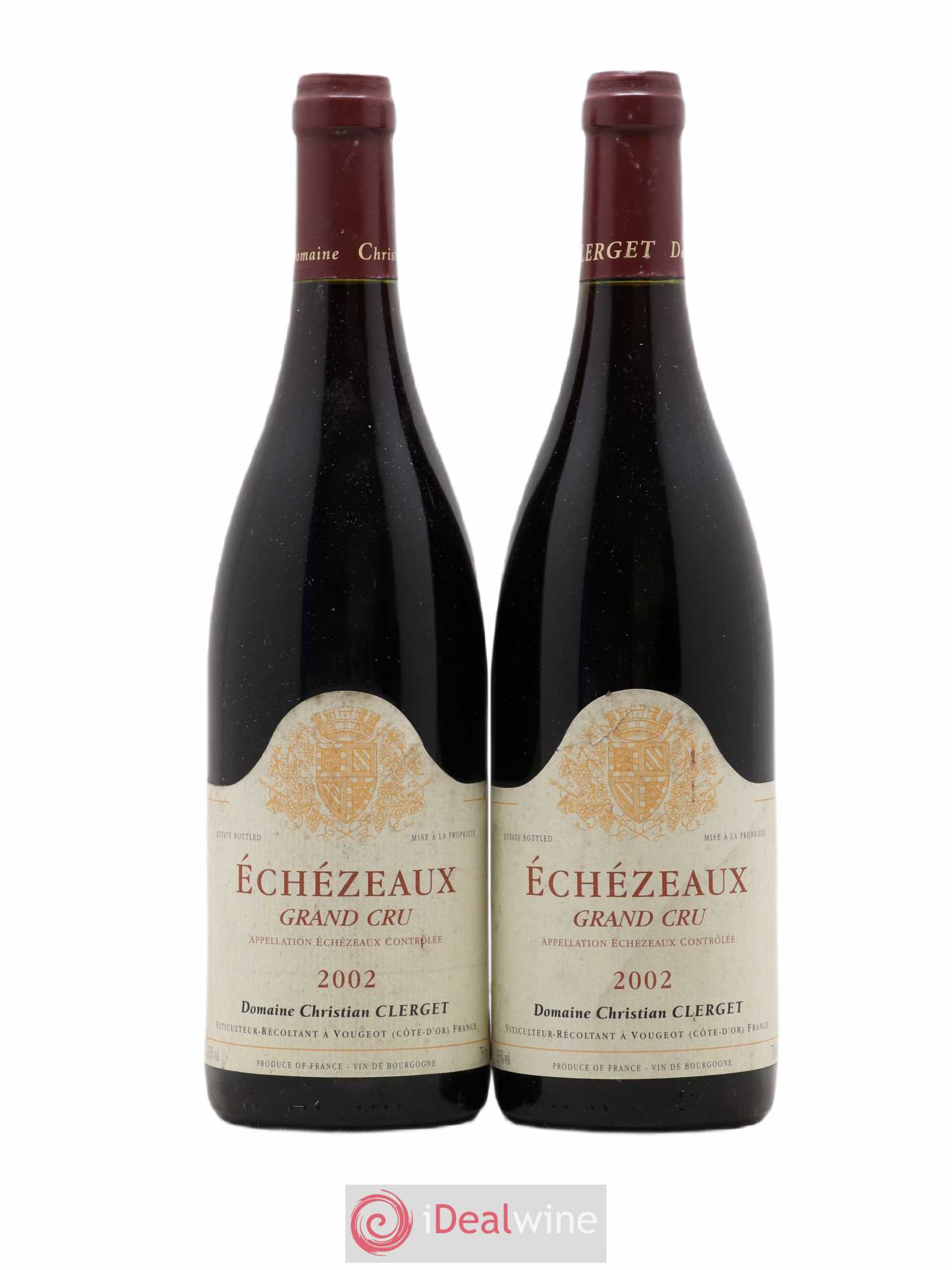 Echezeaux Grand Cru Christian Clerget 2002 - Lot de 2 bouteilles - 0
