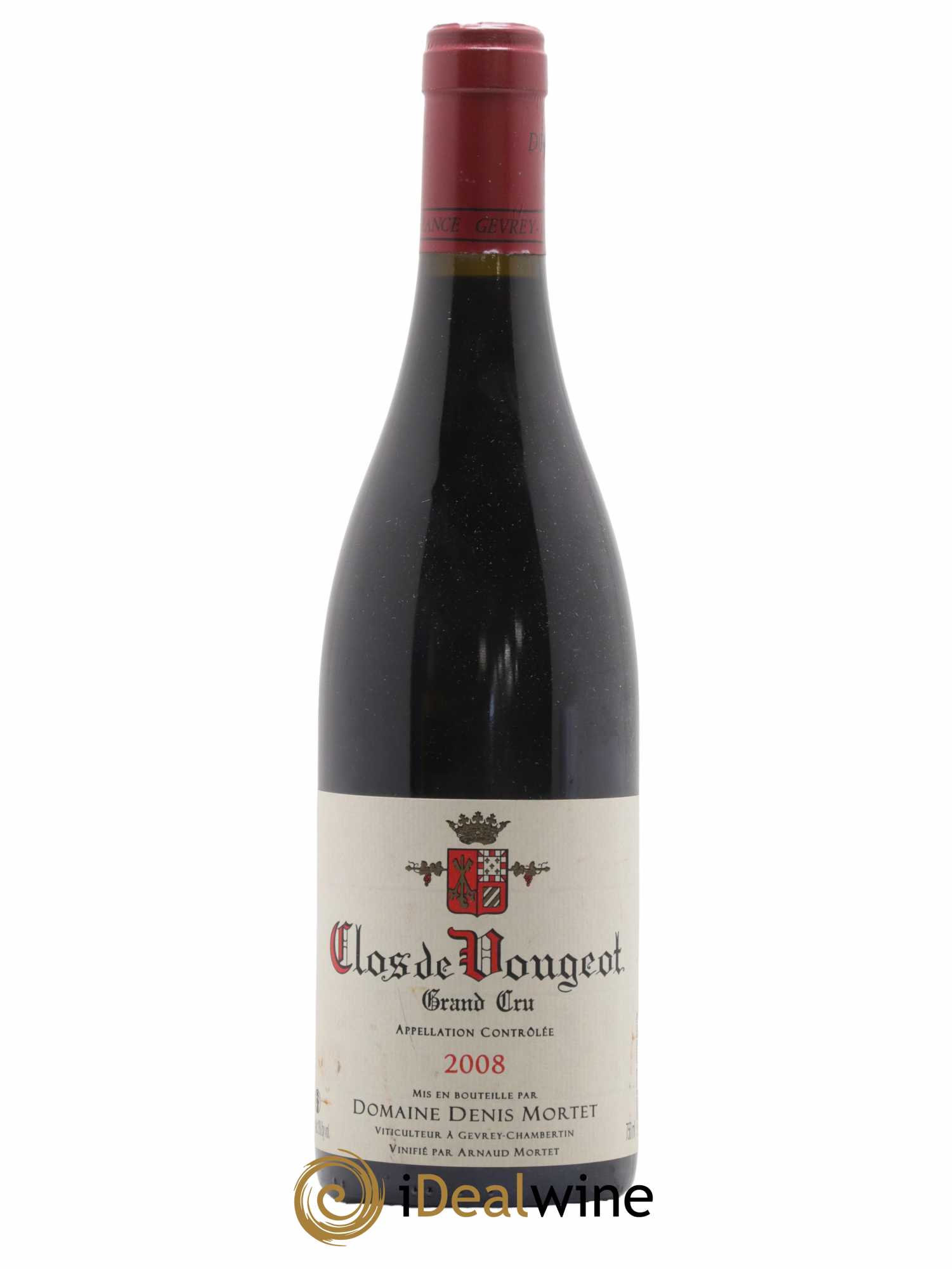 Clos de Vougeot Grand Cru Denis Mortet (Domaine) 2008 - Lot de 1 bouteille - 0