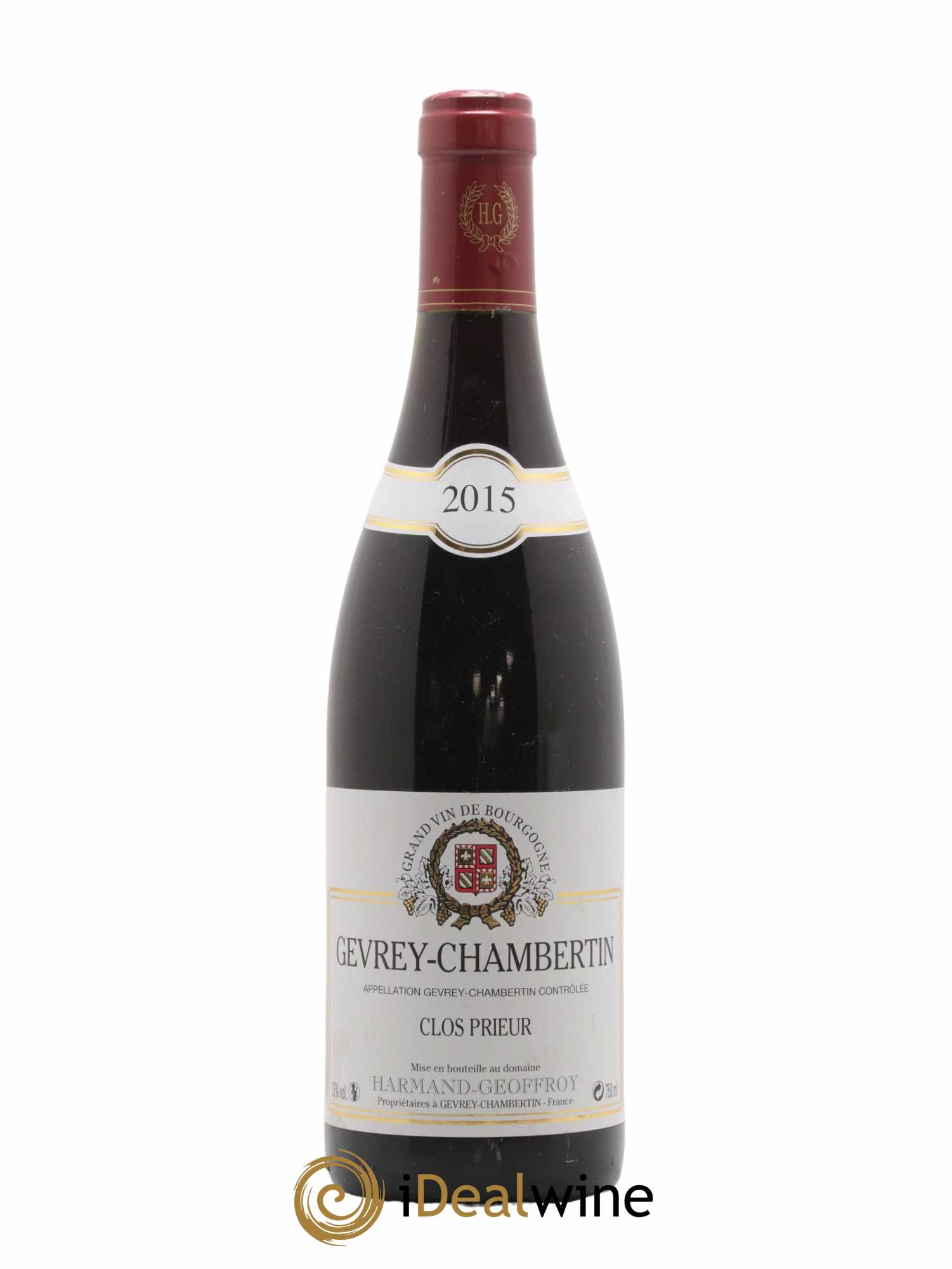 Gevrey-Chambertin Clos Prieur Harmand-Geoffroy (Domaine) 2015 - Lot de 1 bouteille - 0