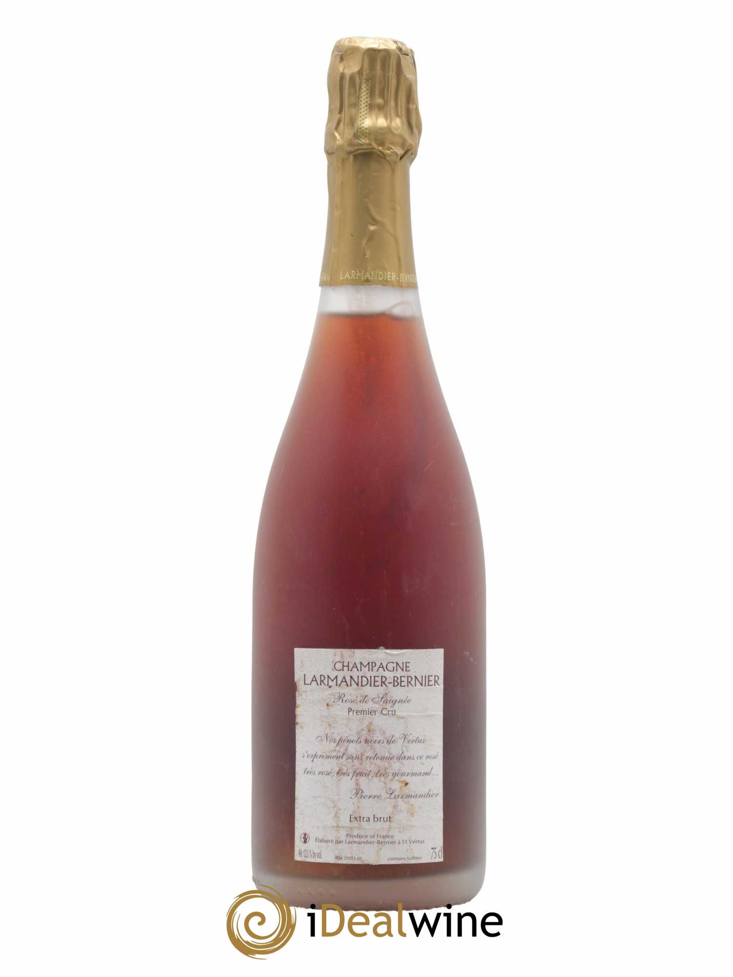 Rosé de saignée 1er Cru Extra-Brut Larmandier-Bernier - Lot de 1 bouteille - 1