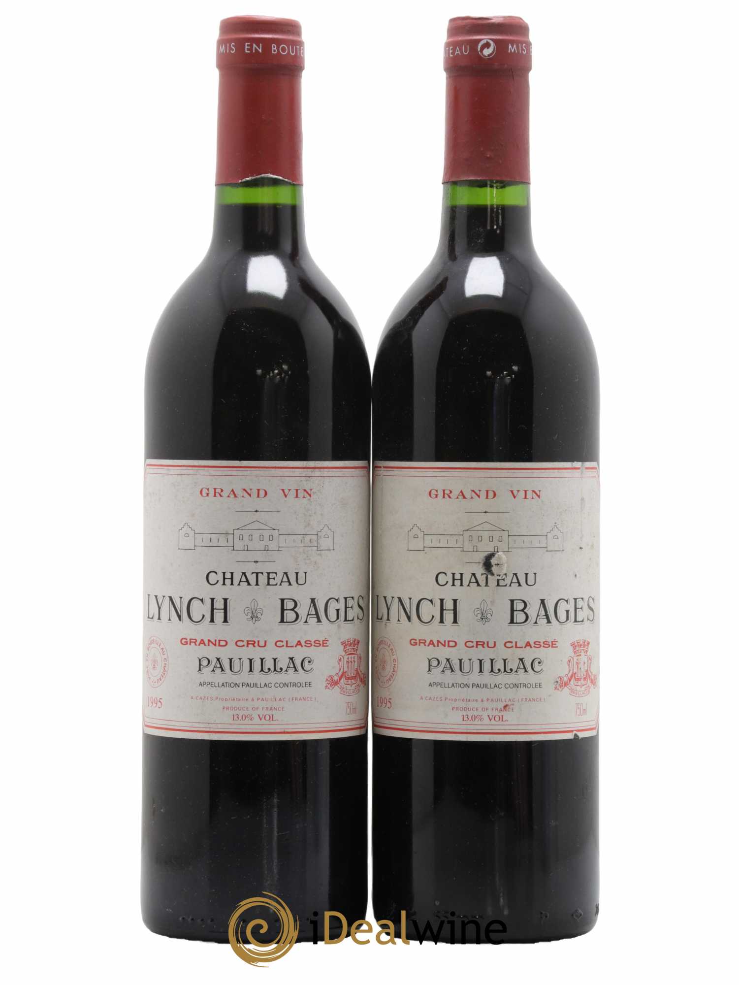 Château Lynch Bages 5ème Grand Cru Classé 1995 - Lot de 2 bouteilles - 0