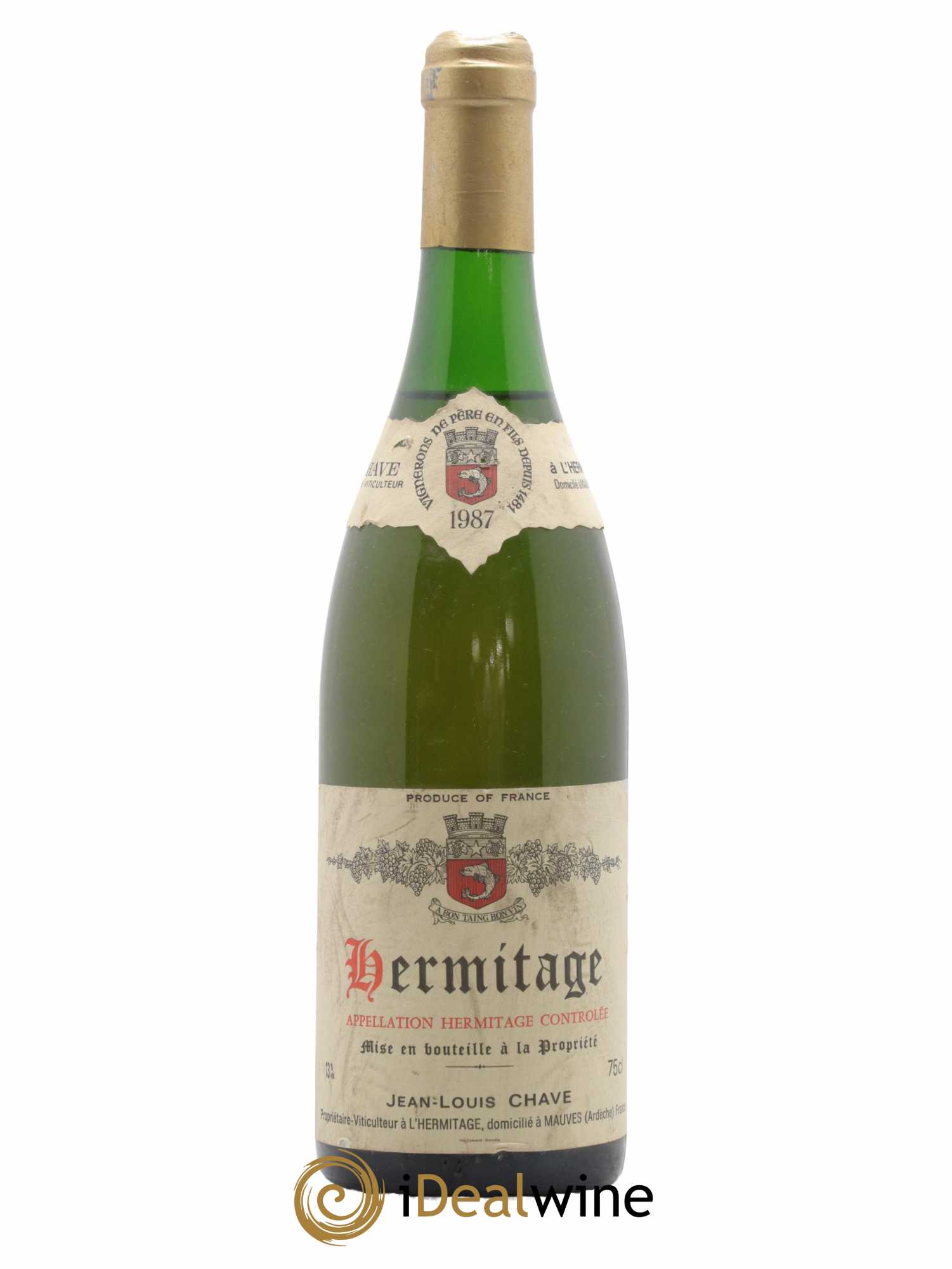 Hermitage Jean-Louis Chave 1987 - Lot de 1 bouteille - 0