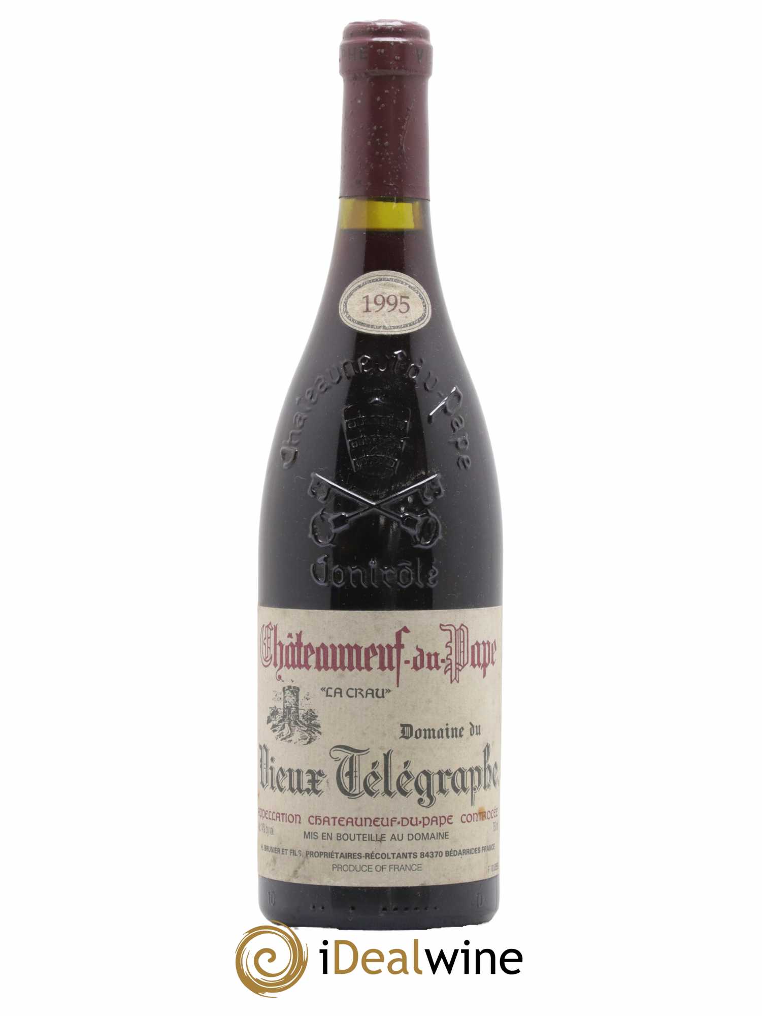 Châteauneuf-du-Pape Vieux Télégraphe (Domaine du) Vignobles Brunier 1995 - Lot de 1 bouteille - 0