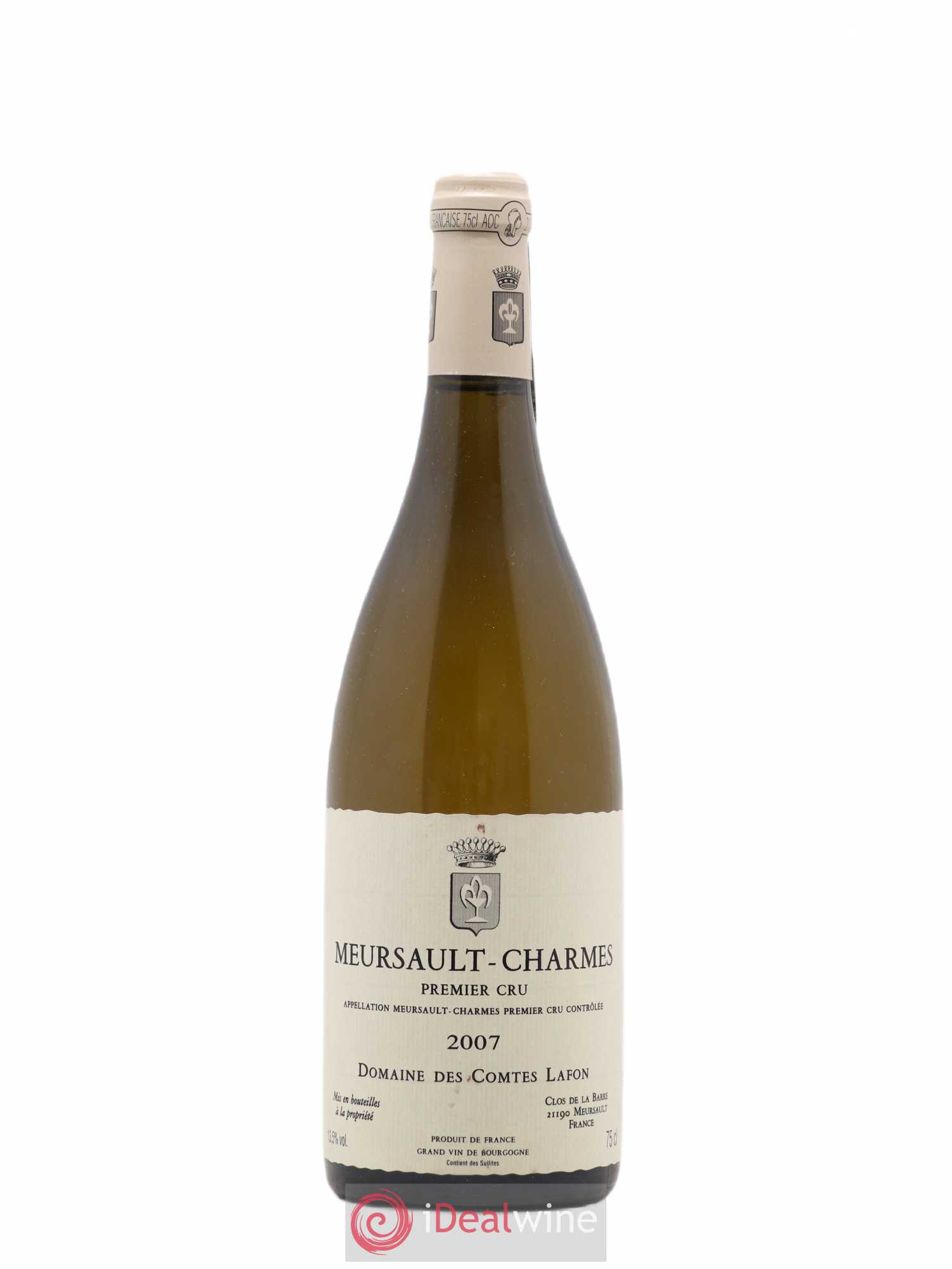 Meursault 1er Cru Charmes Comtes Lafon (Domaine des) 2007 - Lot de 1 bouteille - 0