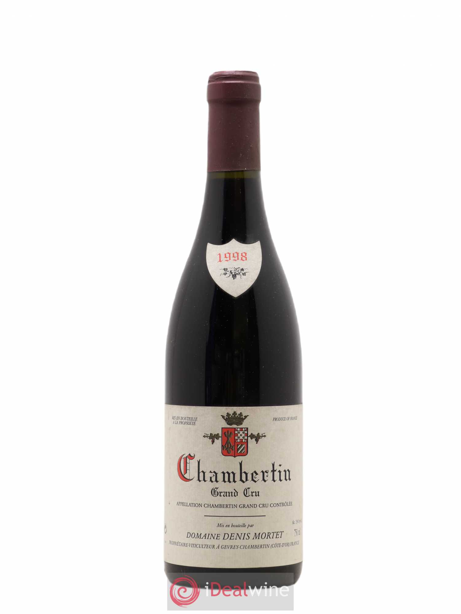 Chambertin Grand Cru Denis Mortet (Domaine) 1998 - Lot de 1 bouteille - 0