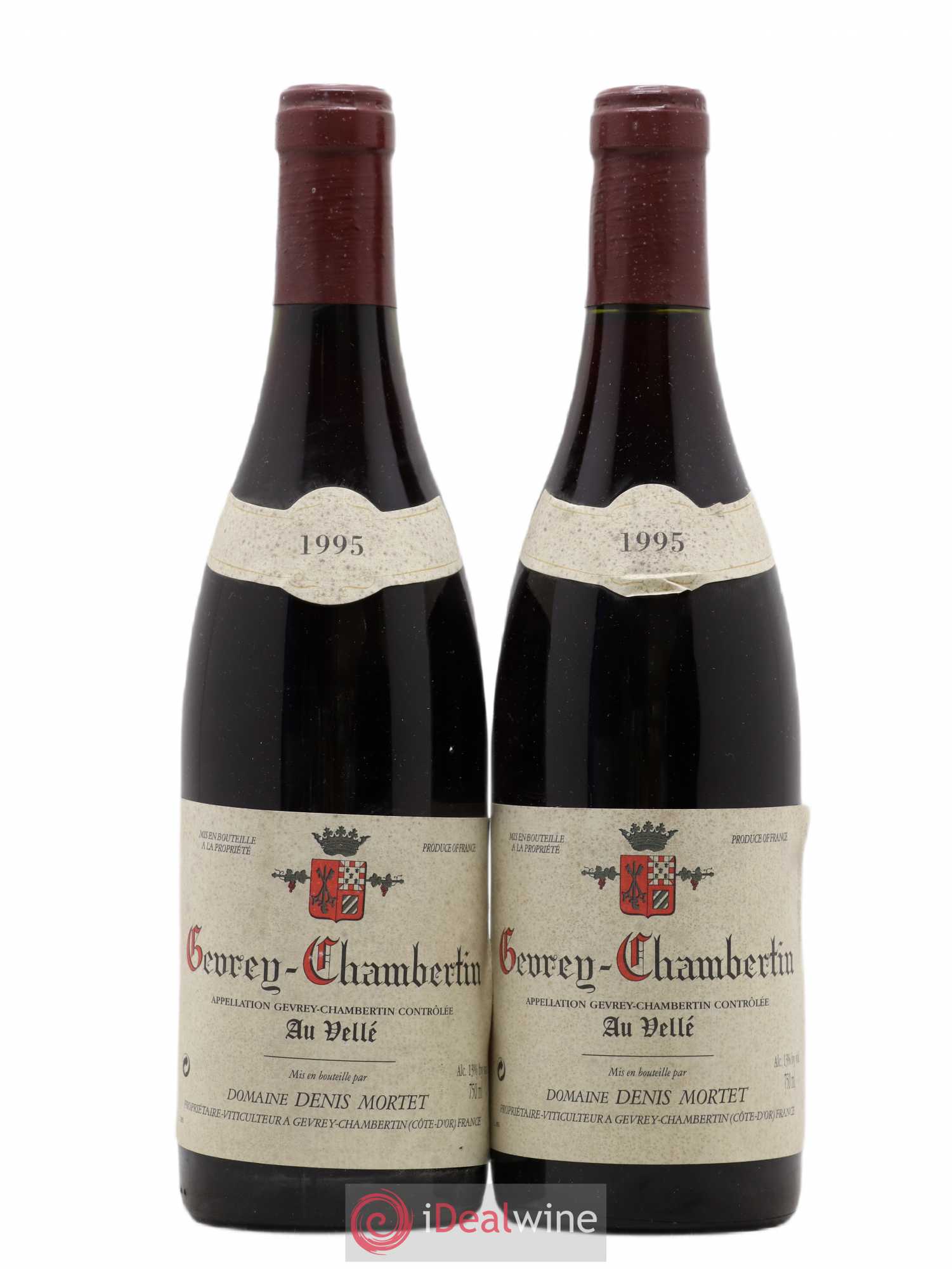 Gevrey-Chambertin Au Vellé Denis Mortet (Domaine) 1995 - Lot de 2 bouteilles - 0